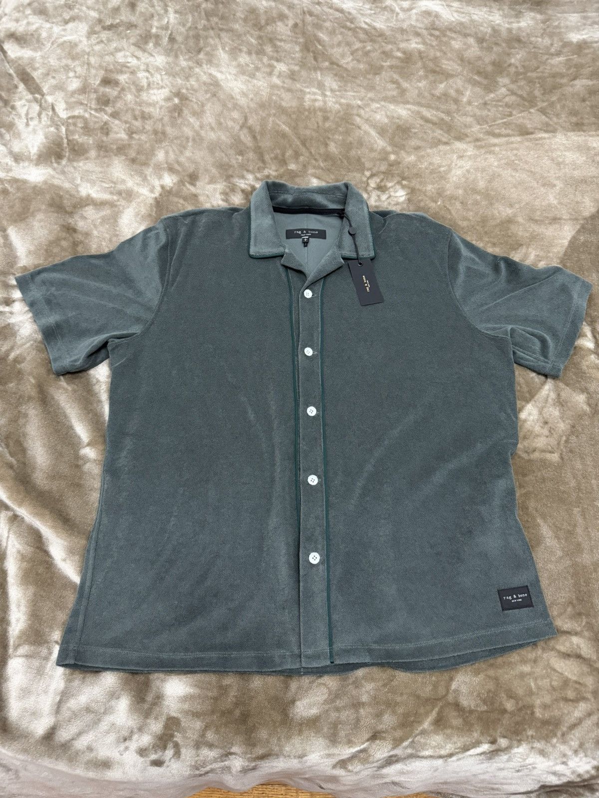 Rag & Bone Rag & Bone Short Sleeve Button Down Size US L / EU 52-54 / 3 - 1 Thumbnail