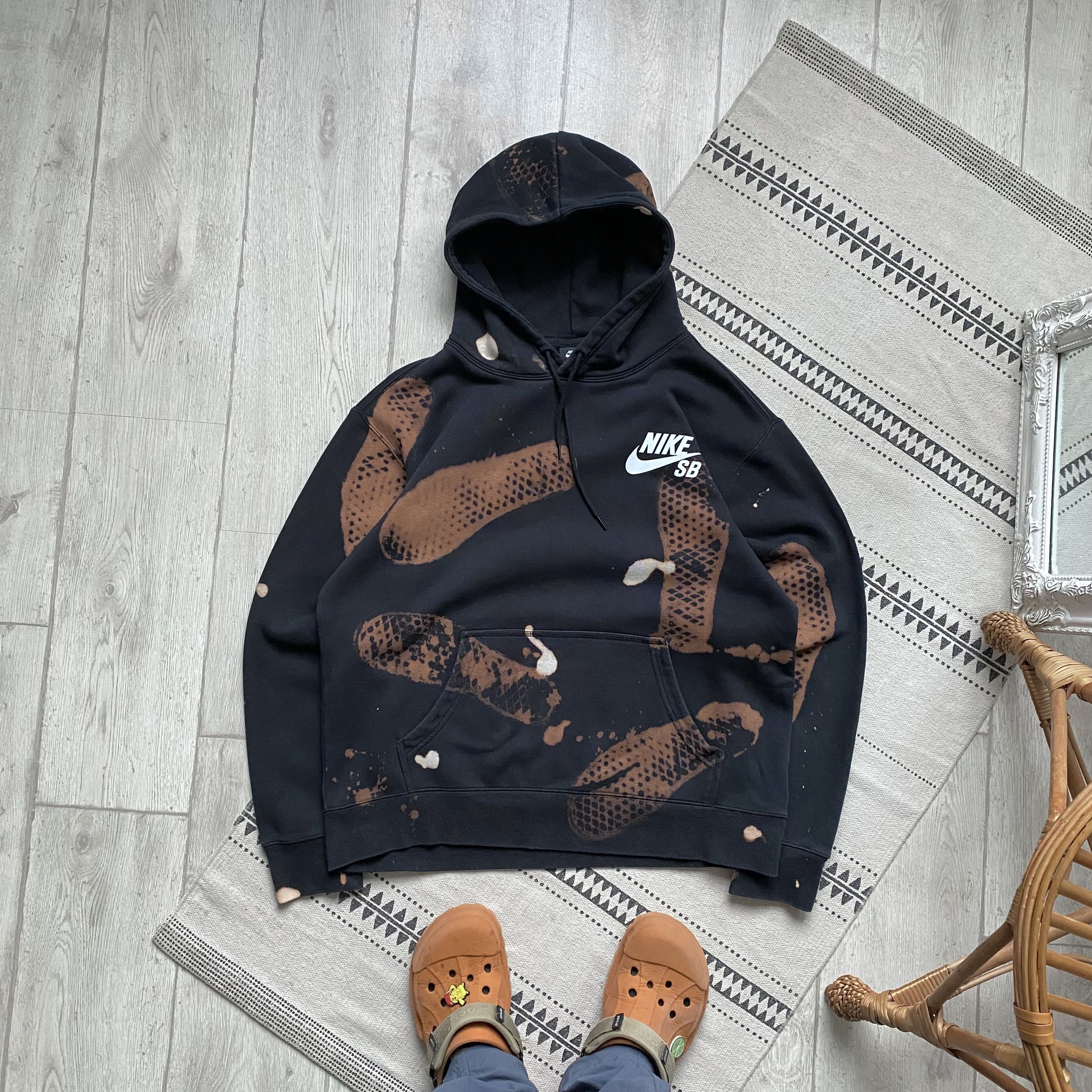Nike 🛹 Custom Nike SB skater boxy hoodie sweatshirt Y2K Size US L / EU 52-54 / 3 - 1 Thumbnail