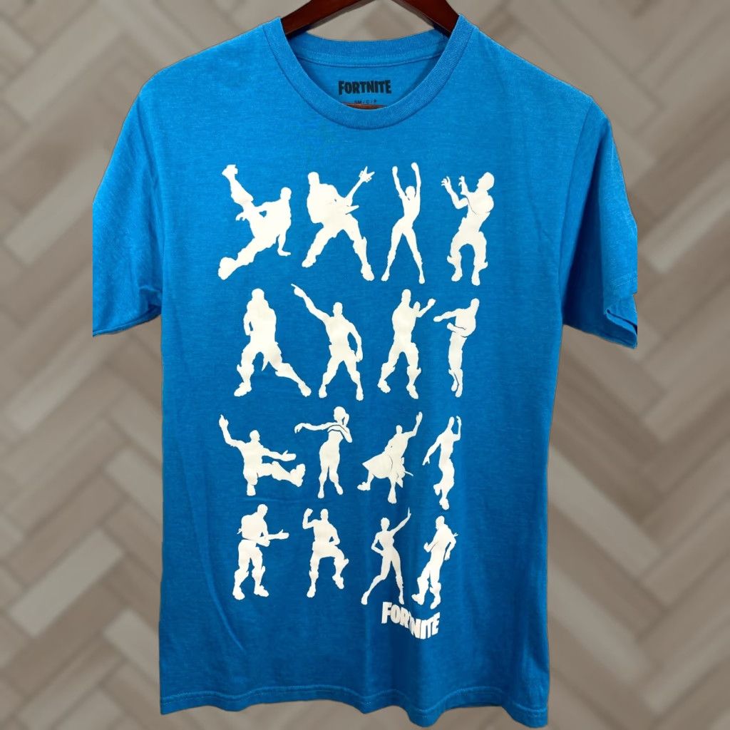 Vintage FORNITE Fortnite Game Adult Men's Graphic T-Shirt Short Sleeve Blue S Size US S / EU 44-46 / 1 - 1 Thumbnail