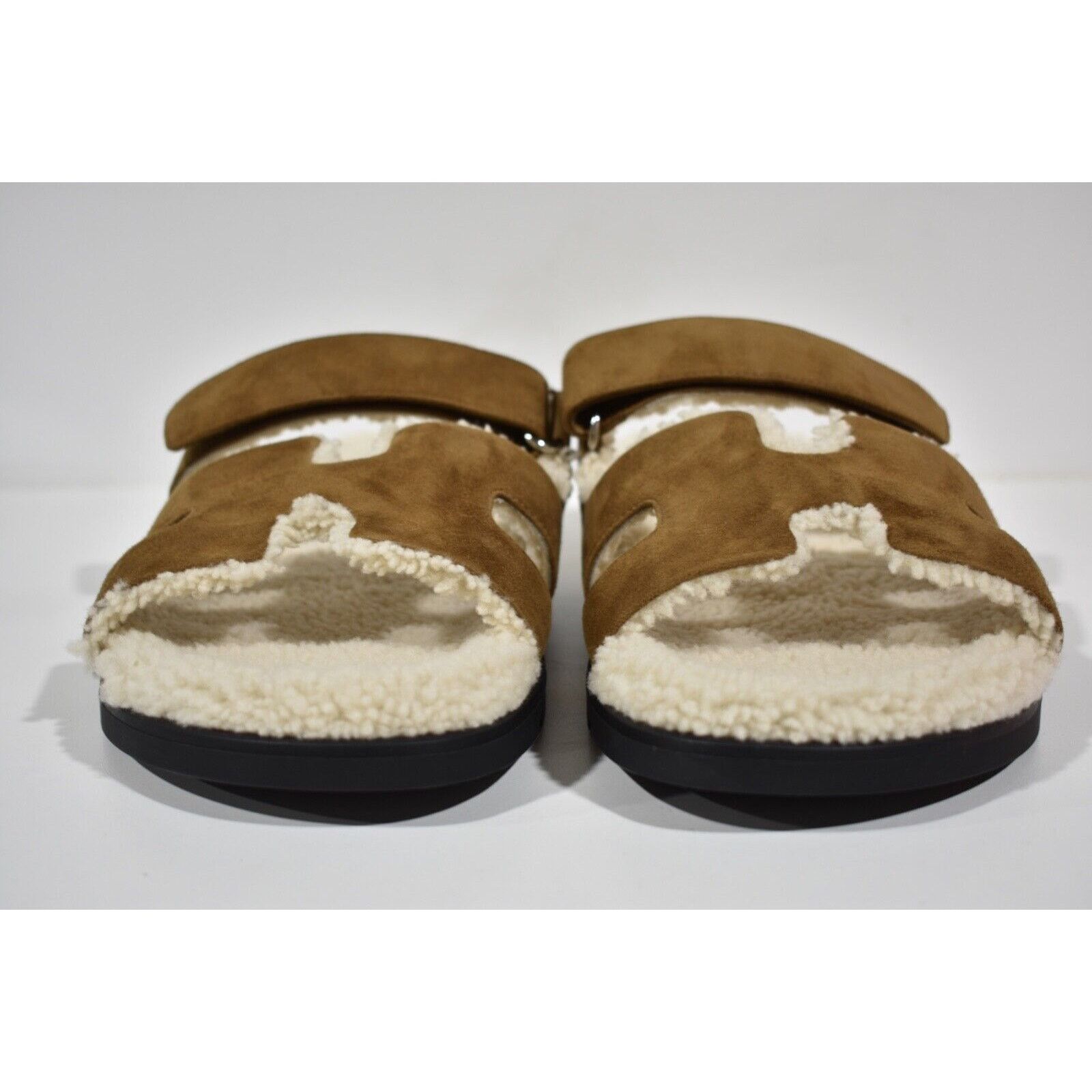 Hermes Hermes Chypre Sandal Mens Suede Fur Slip On Flat 43 10 Size US 10 / EU 43 - 5 Thumbnail