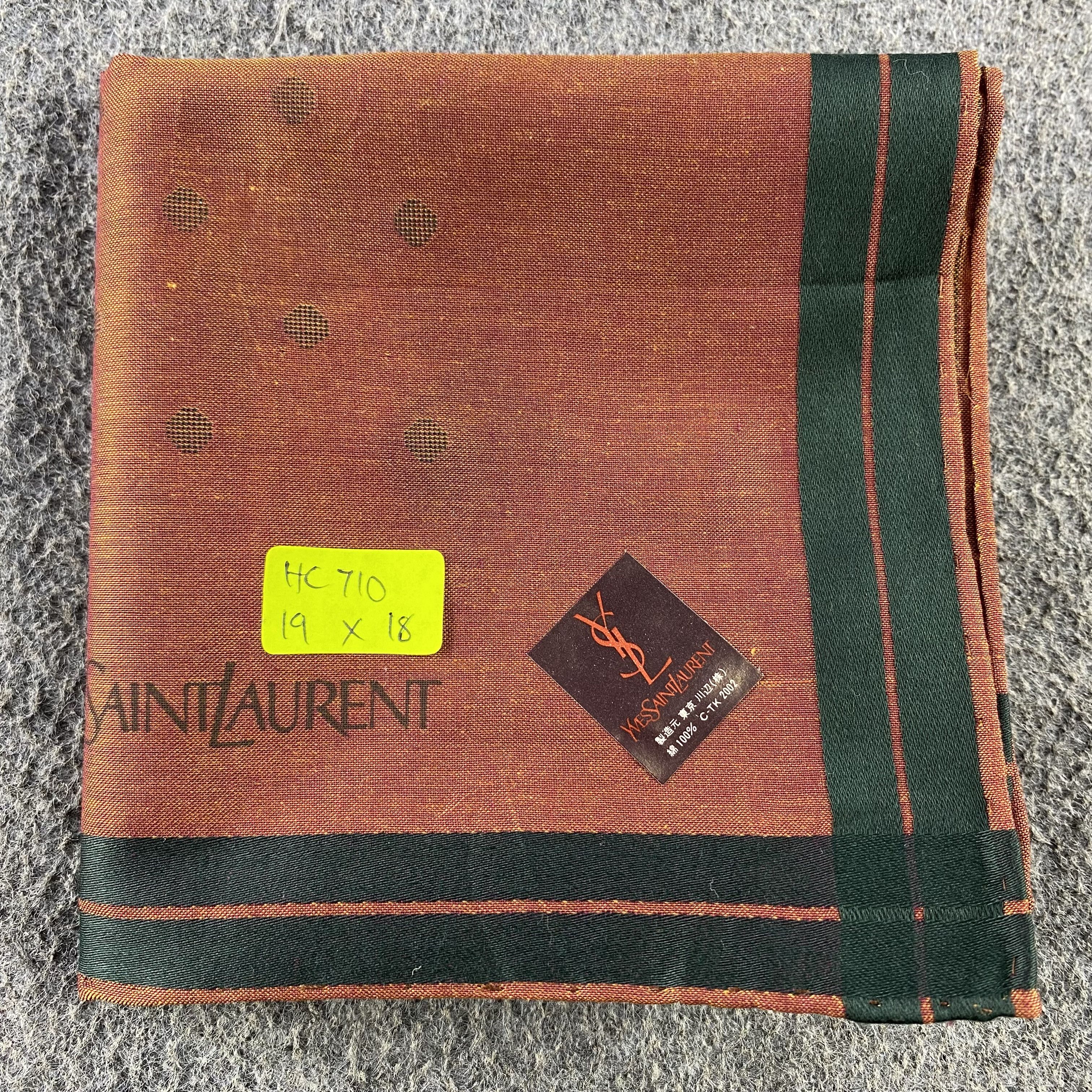 Vintage × Yves Saint Laurent Yves Saint Laurent Handkerchief/Neckerchief/Bandana HC710 Size ONE SIZE - 5 Thumbnail