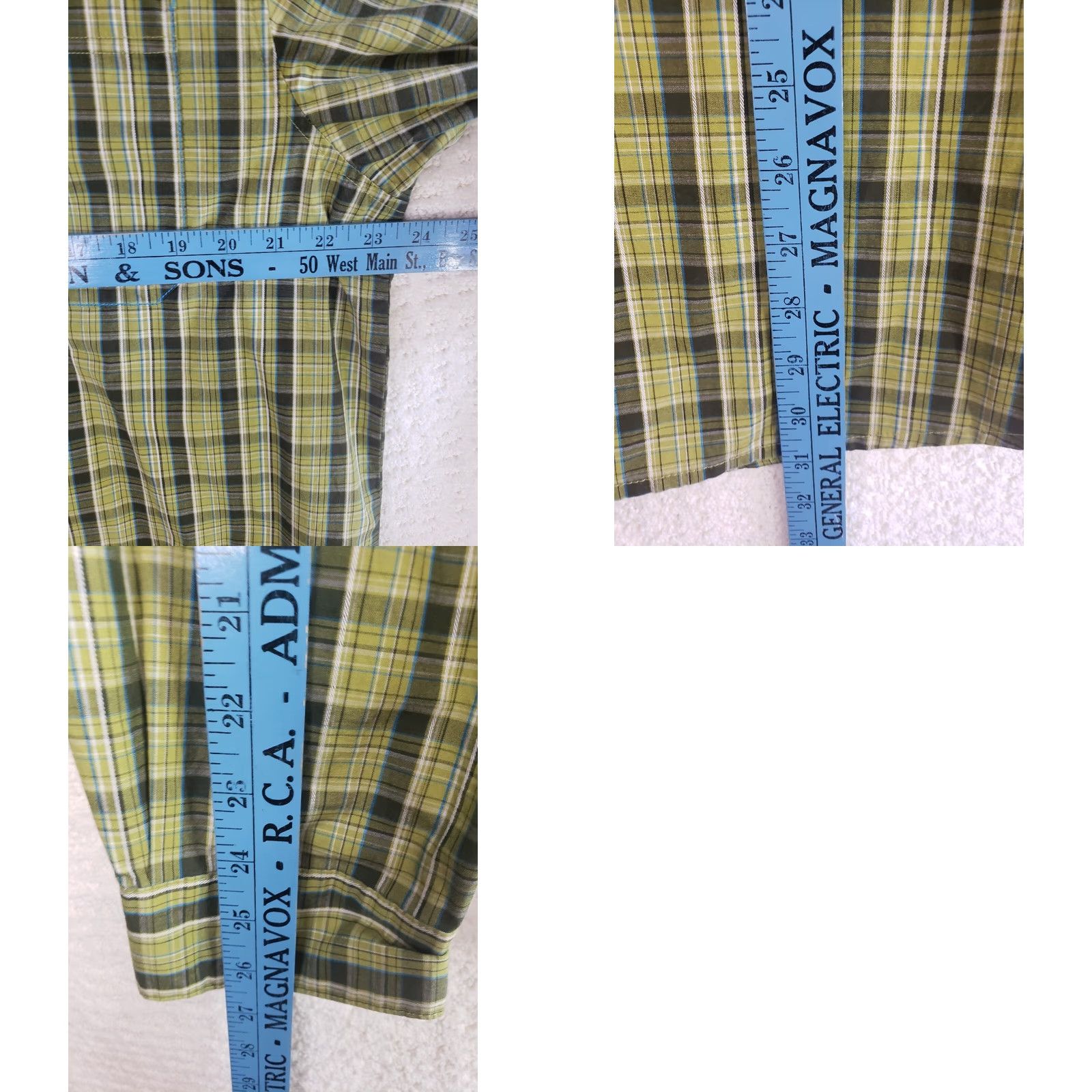 Vintage Columbia Men's L Green Plaid Long Sleeve Button-Up Shirt Nice! Shirt is in Absolutely Perfect Condition with no stains or blemishes. Pre-owned. Size US L / EU 52-54 / 3 - 9 Thumbnail
