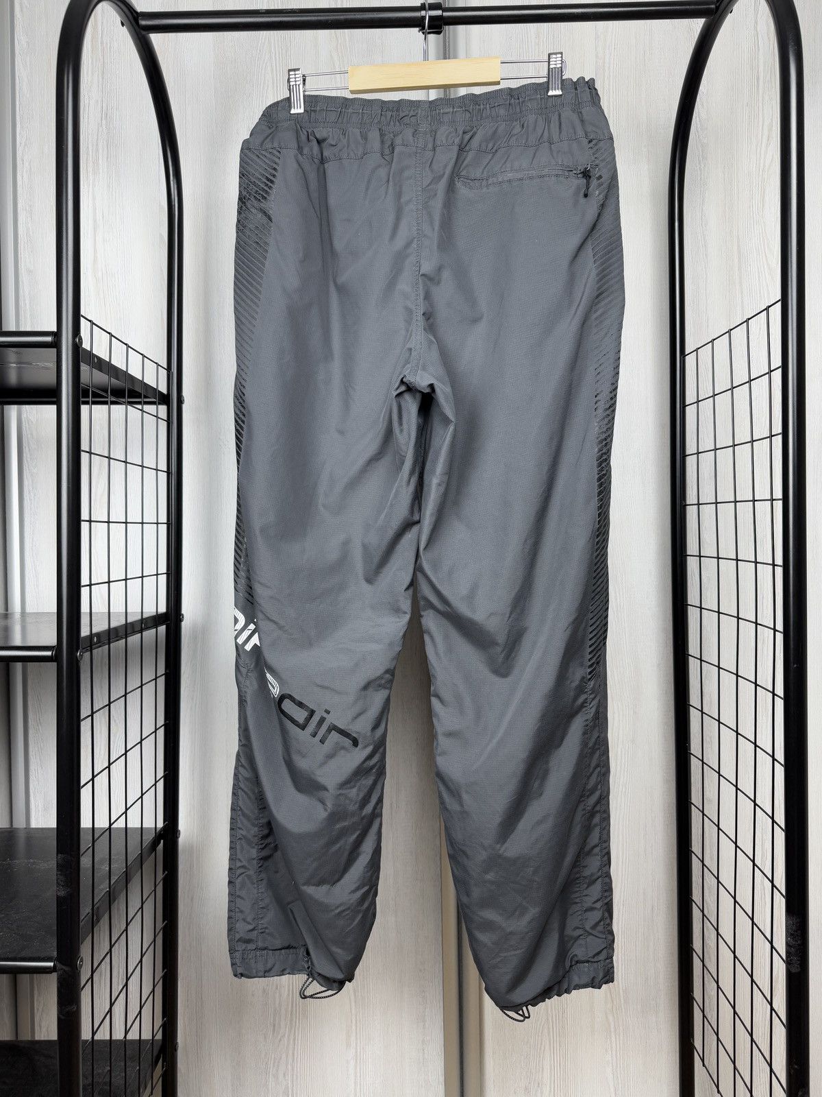 Nike Nike Air vintage y2k drill tightening grey track pants XL Size US 36 / EU 52 - 6 Thumbnail