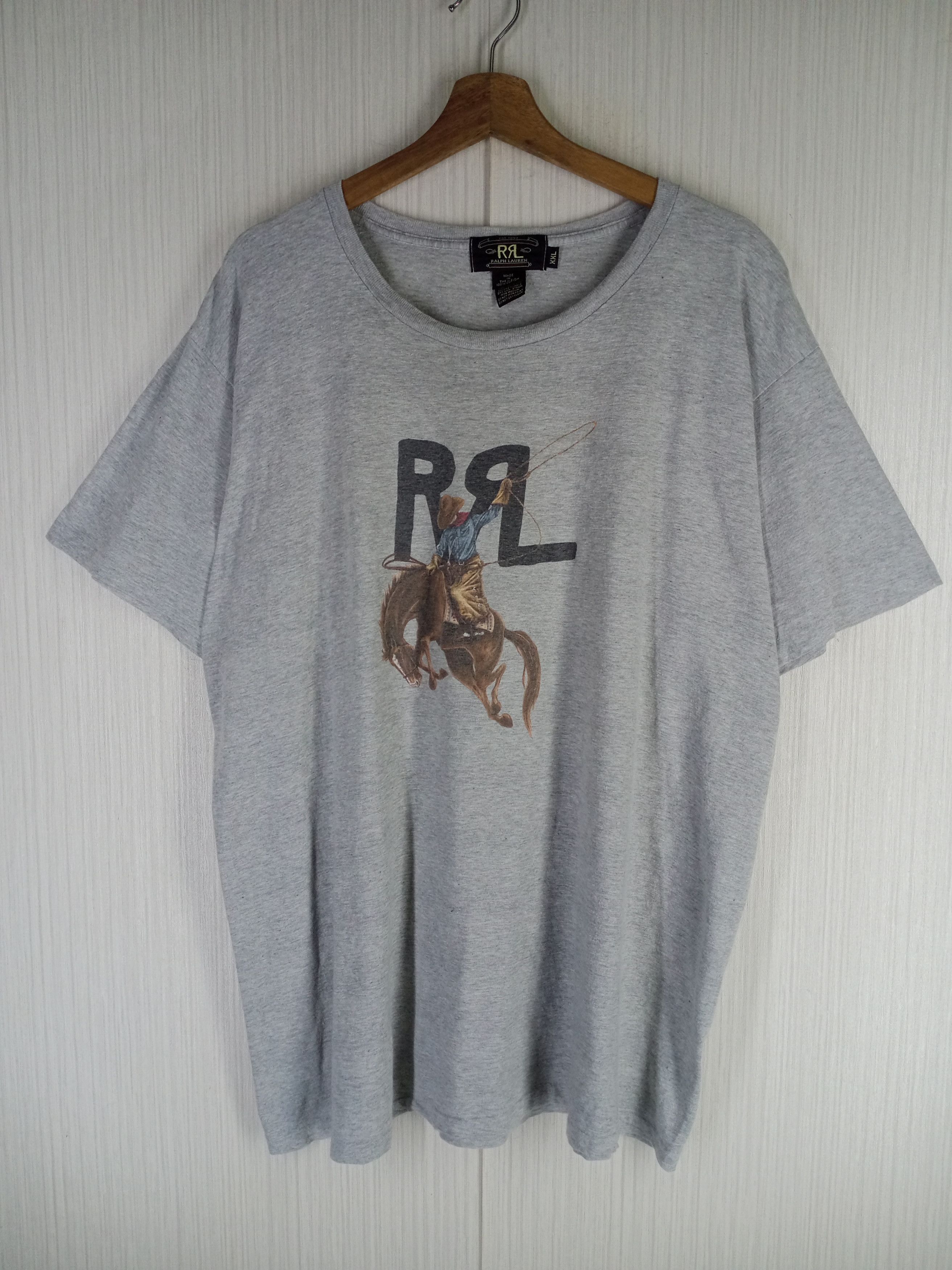 Polo Ralph Lauren Rare Vintage RRL Ralph Lauren Cowboy Rodeo Horse Logo Size US XXL / EU 58 / 5 - 2 Thumbnail