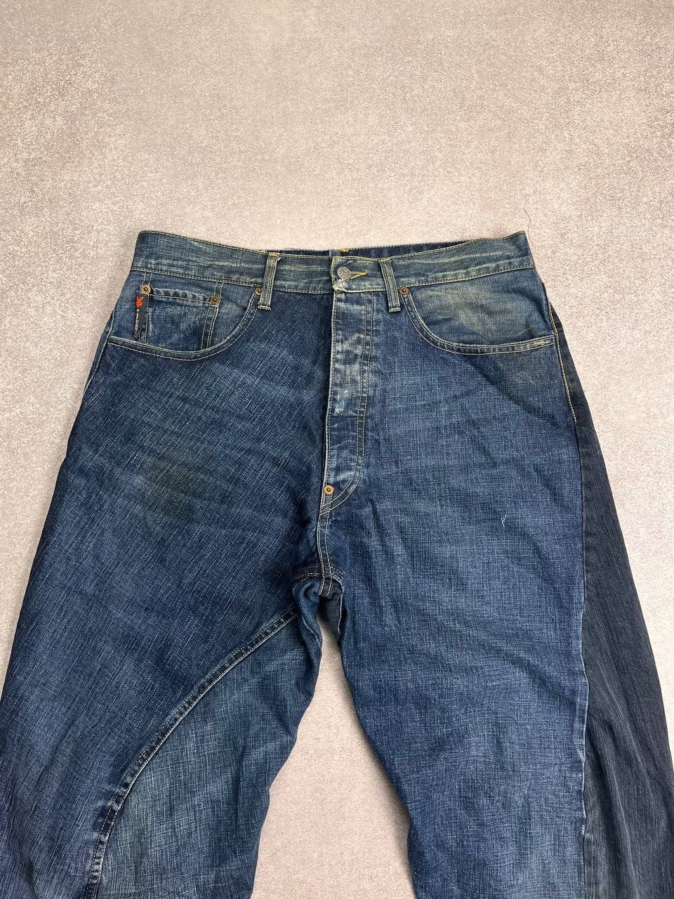 Japanese Brand × Michiko Koshino × Vintage VINTAGE MICHIKO KOSHINO YEN JEANS AVANTGARDE JAPANESE PANTS Size US 32 / EU 48 - 4 Thumbnail