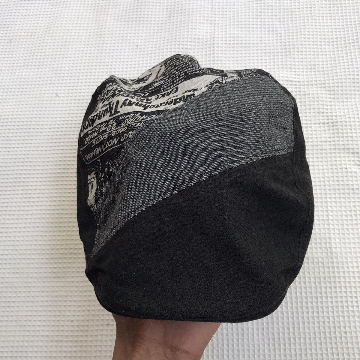 If Six Was Nine × Japanese Brand × Le Grande Bleu (L.G.B.) 🔥Sick Y2K style patch work Flat Cap Size ONE SIZE - 2 Thumbnail