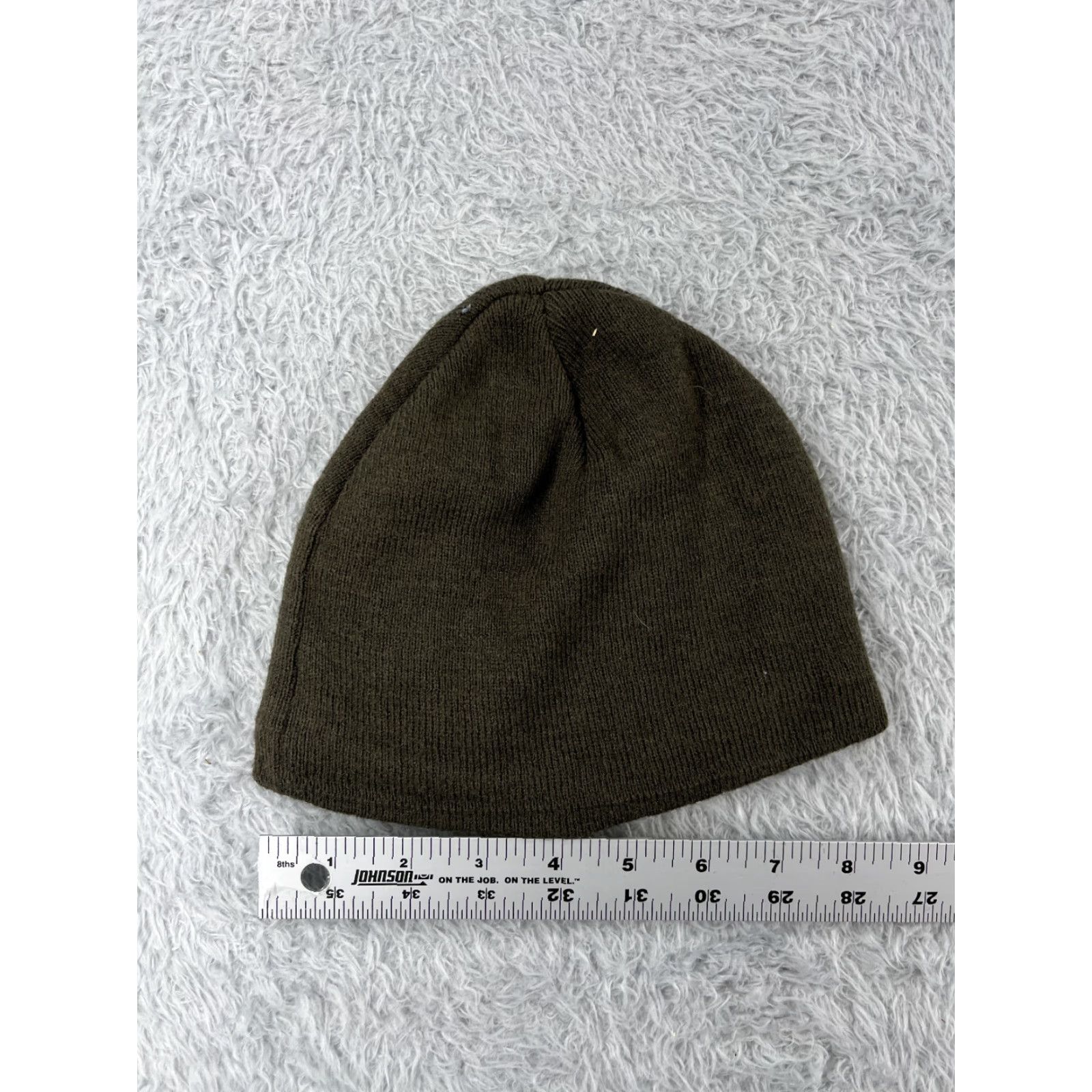 Vintage VINTAGE US Army Beanie Toque Adult Small Green Gray Knit Acrylic Polyester Lined Ski Size ONE SIZE - 3 Thumbnail