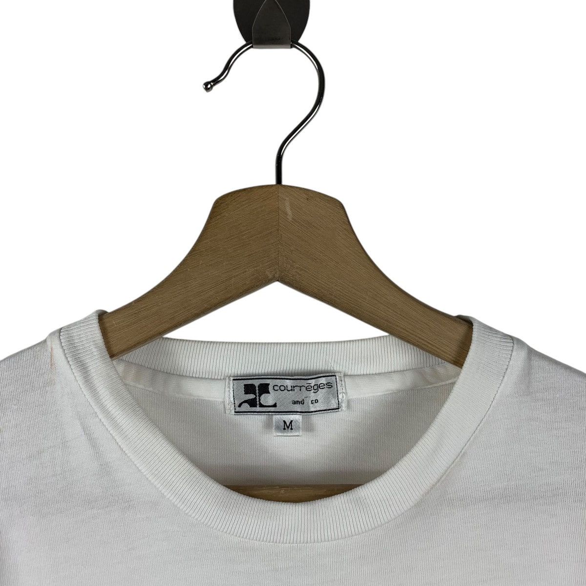 Courreges × Designer Vintage COURREGES sports futur spellout logo tee Size US M / EU 48-50 / 2 - 5 Thumbnail
