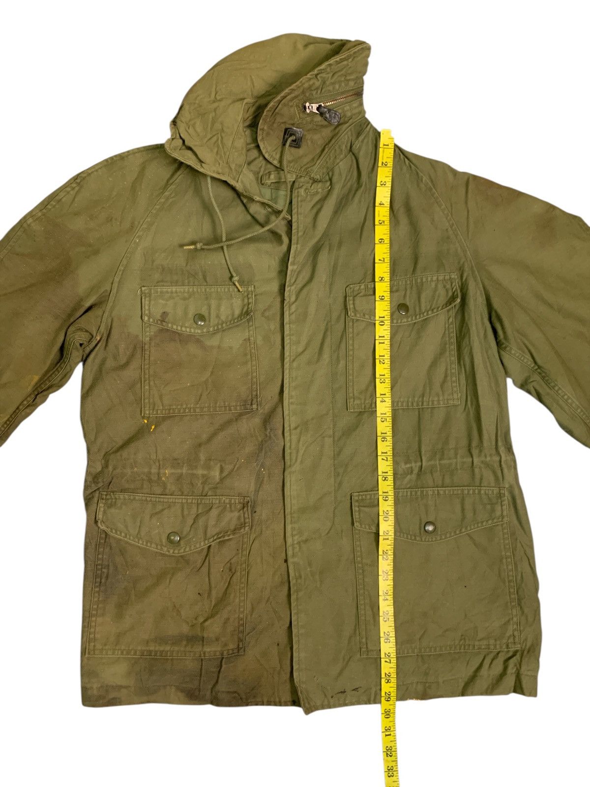 Other Rare Vintage Grade 2 USAF "Dumbo Collar" OG-107 Field Jacket Size US L / EU 52-54 / 3 - 12 Thumbnail