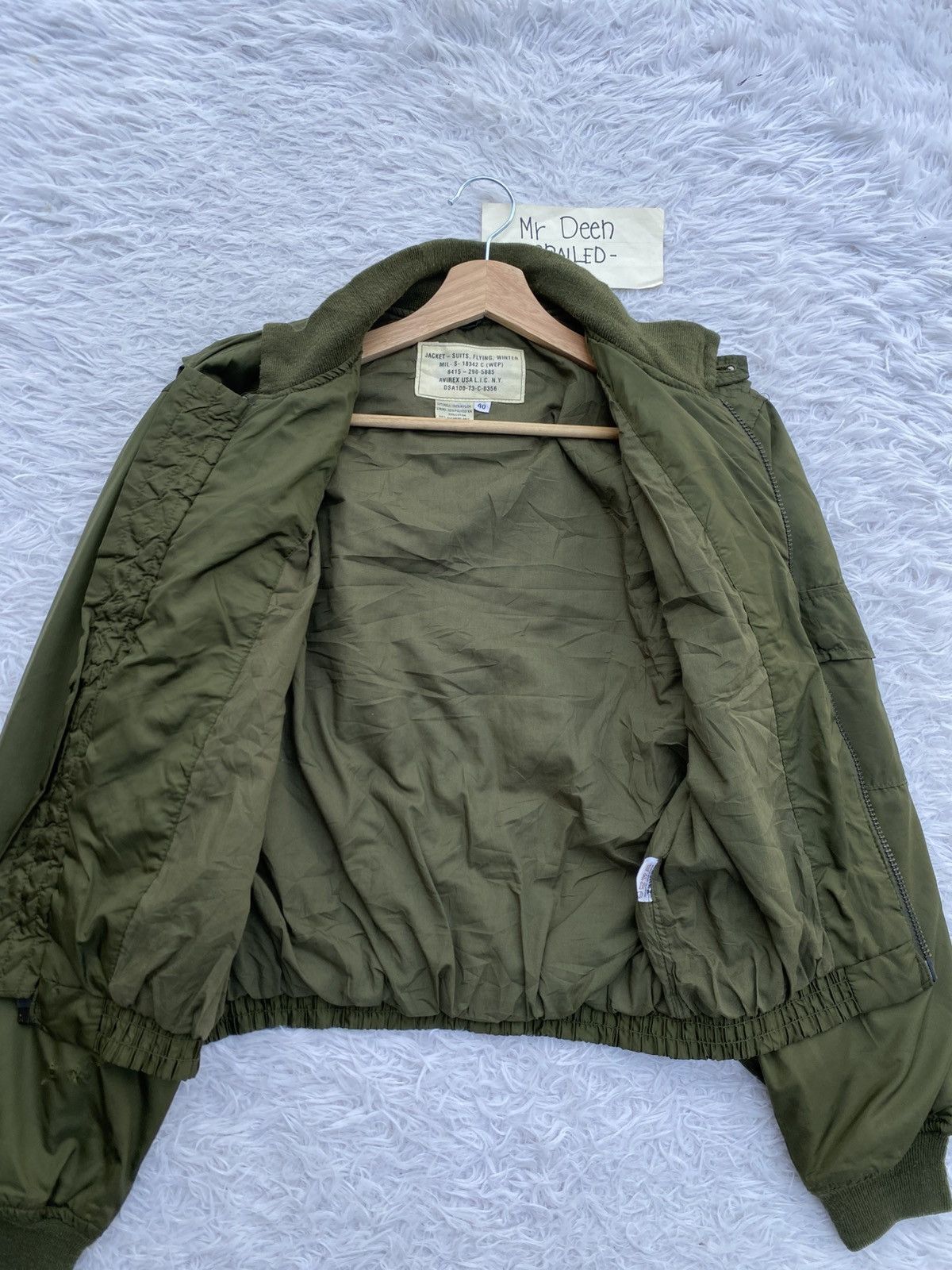 Avirex Vintage Scovill Green US Avirex Army Nylon Bomber Jacket Size US M / EU 48-50 / 2 - 7 Thumbnail