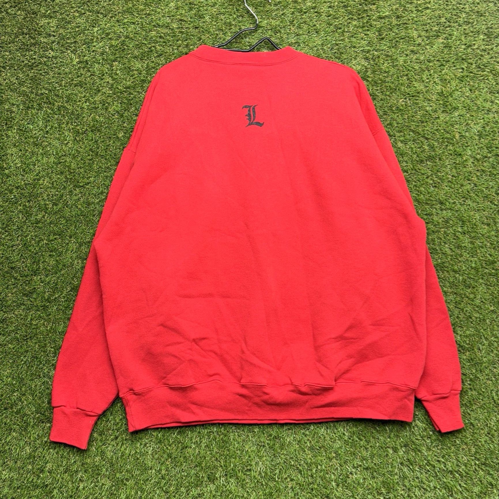 Russell Athletic VINTAGE Russell Athletic Sweatshirt Mens 2XL Red Crewneck 90s Pullover Cotton/Polyester Fleece Cotton Blend Long Sleeve Size US XXL / EU 58 / 5 - 2 Thumbnail