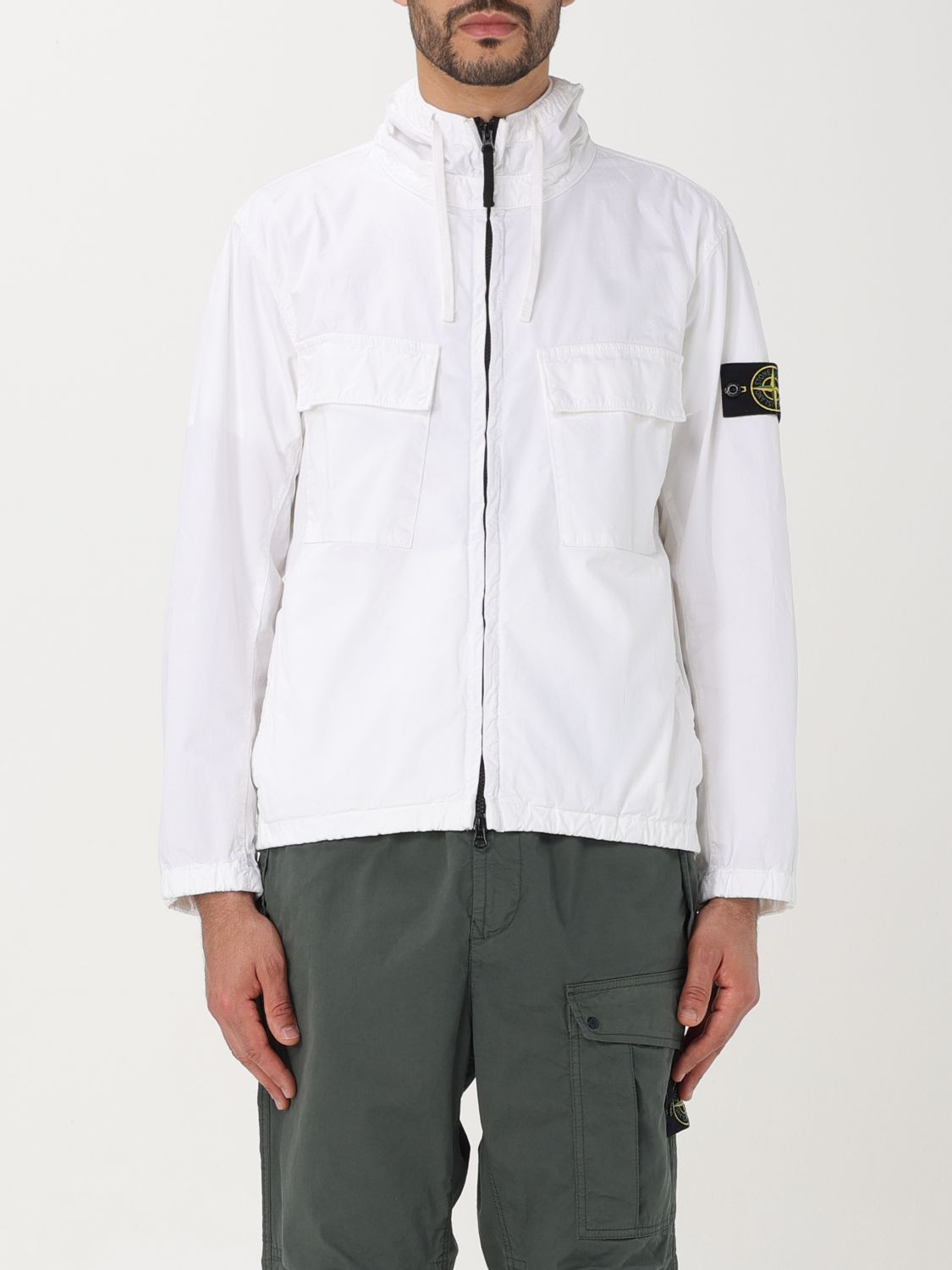 image of Stone Island T-Shirt Men White (Size 2XL)
