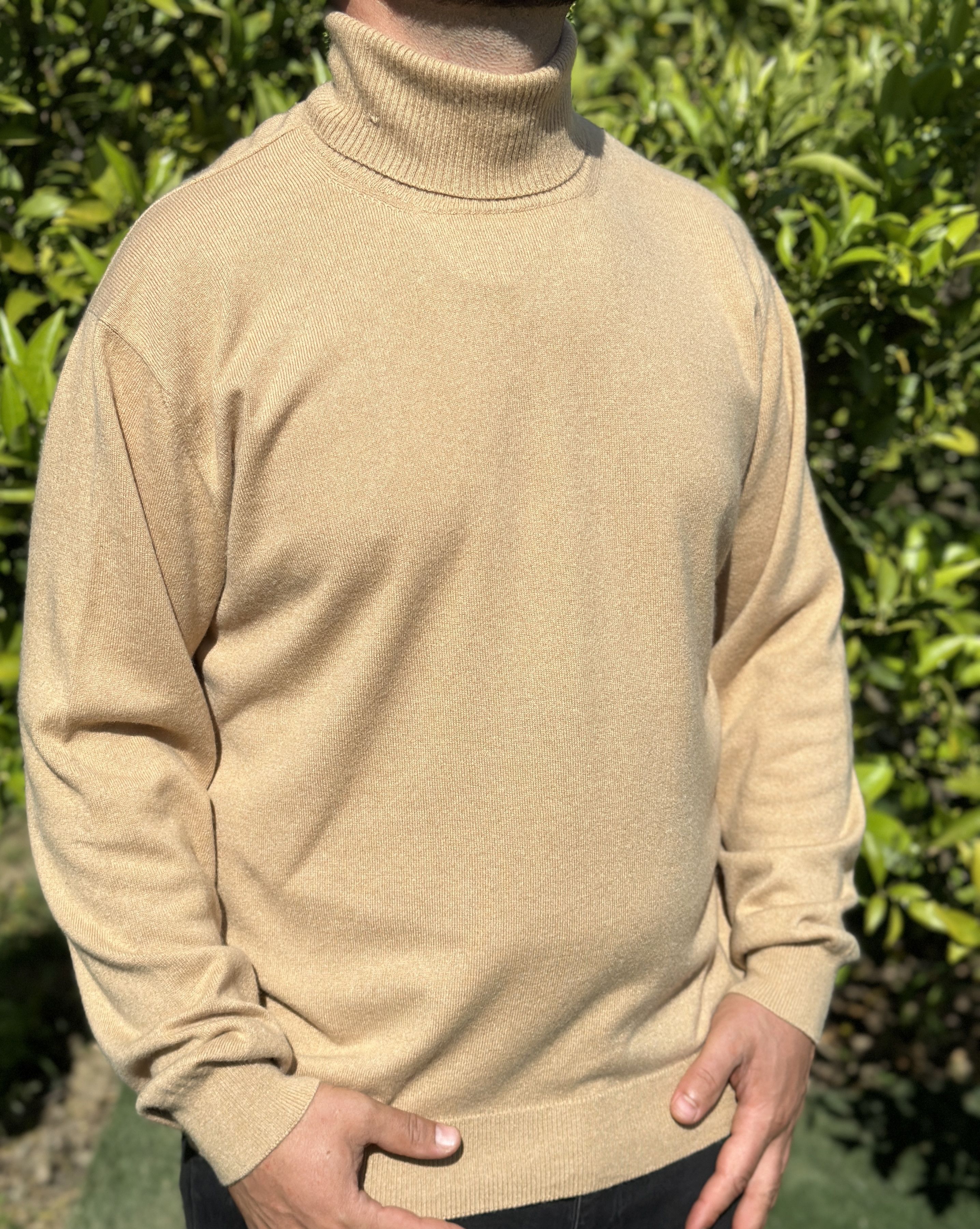 Brioni Cashmere Brioni Solid Light Turtle Neck Size 2XL Slim Fit Size US XXL / EU 58 / 5 - 7 Thumbnail