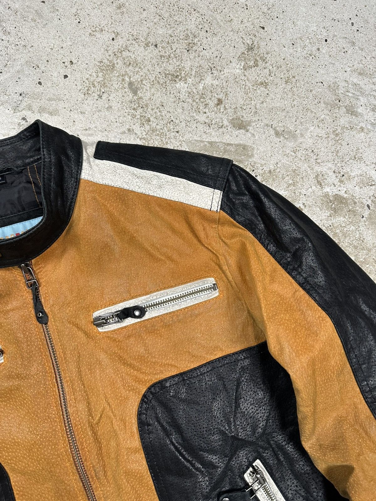 Japanese Brand Vintage Y2K Genuine Leather Suede Moto Biker Racing Jacket Size US S / EU 44-46 / 1 - 7 Thumbnail