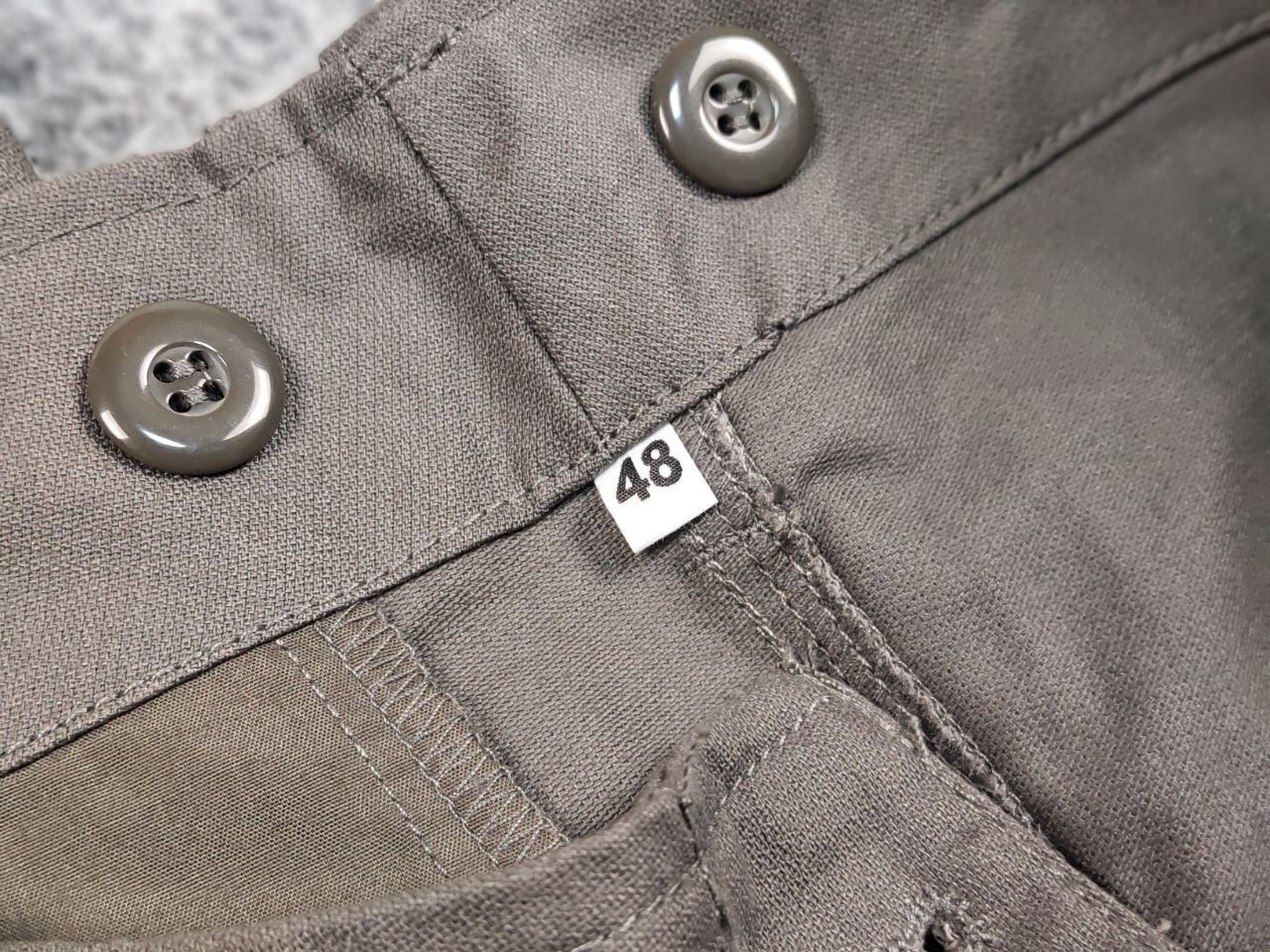 Japanese Brand Vintage 98s Genuine French Khaki Cargo Combat Trousers Pants Size US 32 / EU 48 - 16 Thumbnail