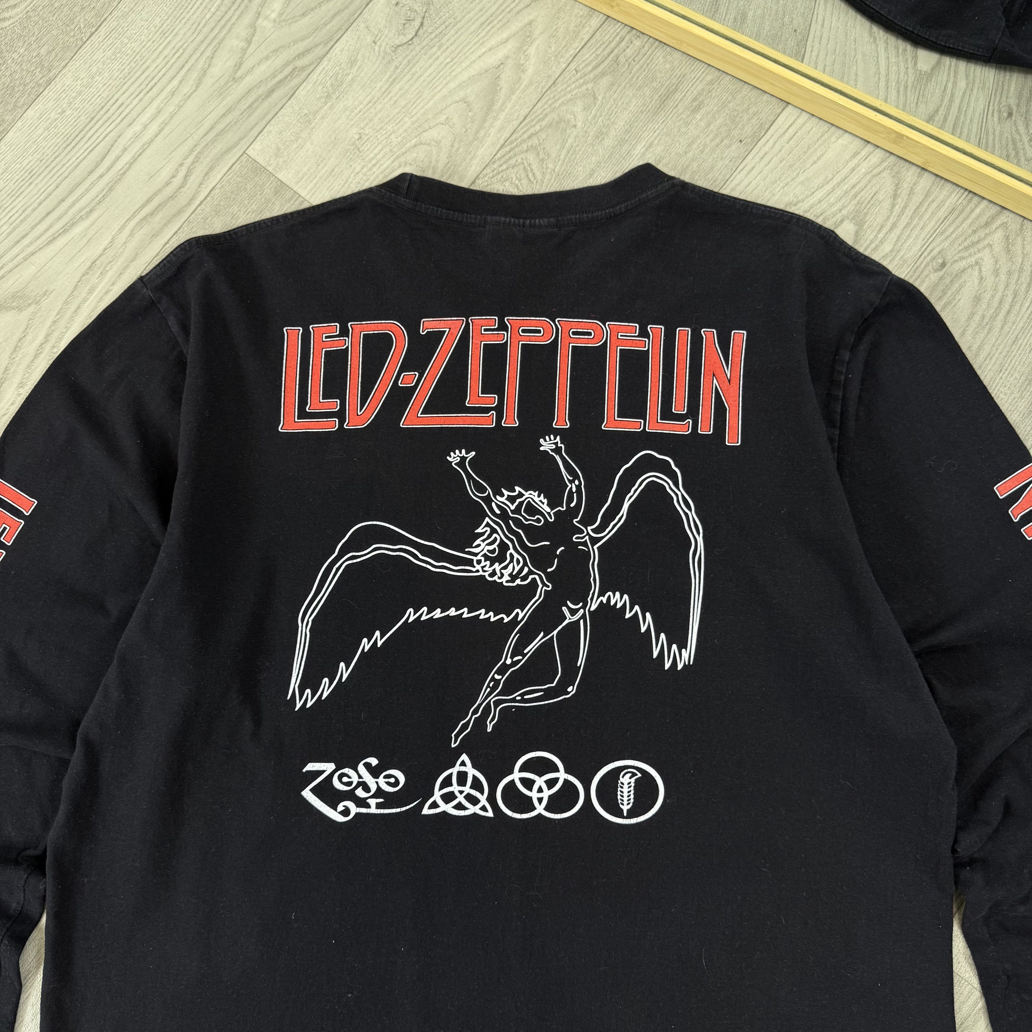 Led Zeppelin Vintage Led Zeppelin 90s Black Graphic Long Sleeve Tee Shirt Size US XL / EU 56 / 4 - 13 Thumbnail