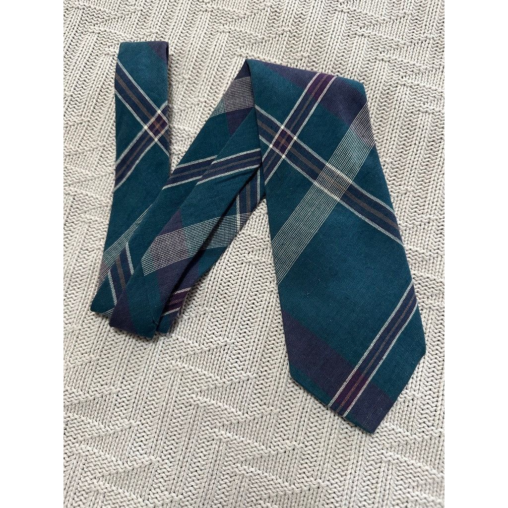 American Eagle Outfitters Vintage American Eagle plaid cotton tie Size ONE SIZE - 1 Thumbnail
