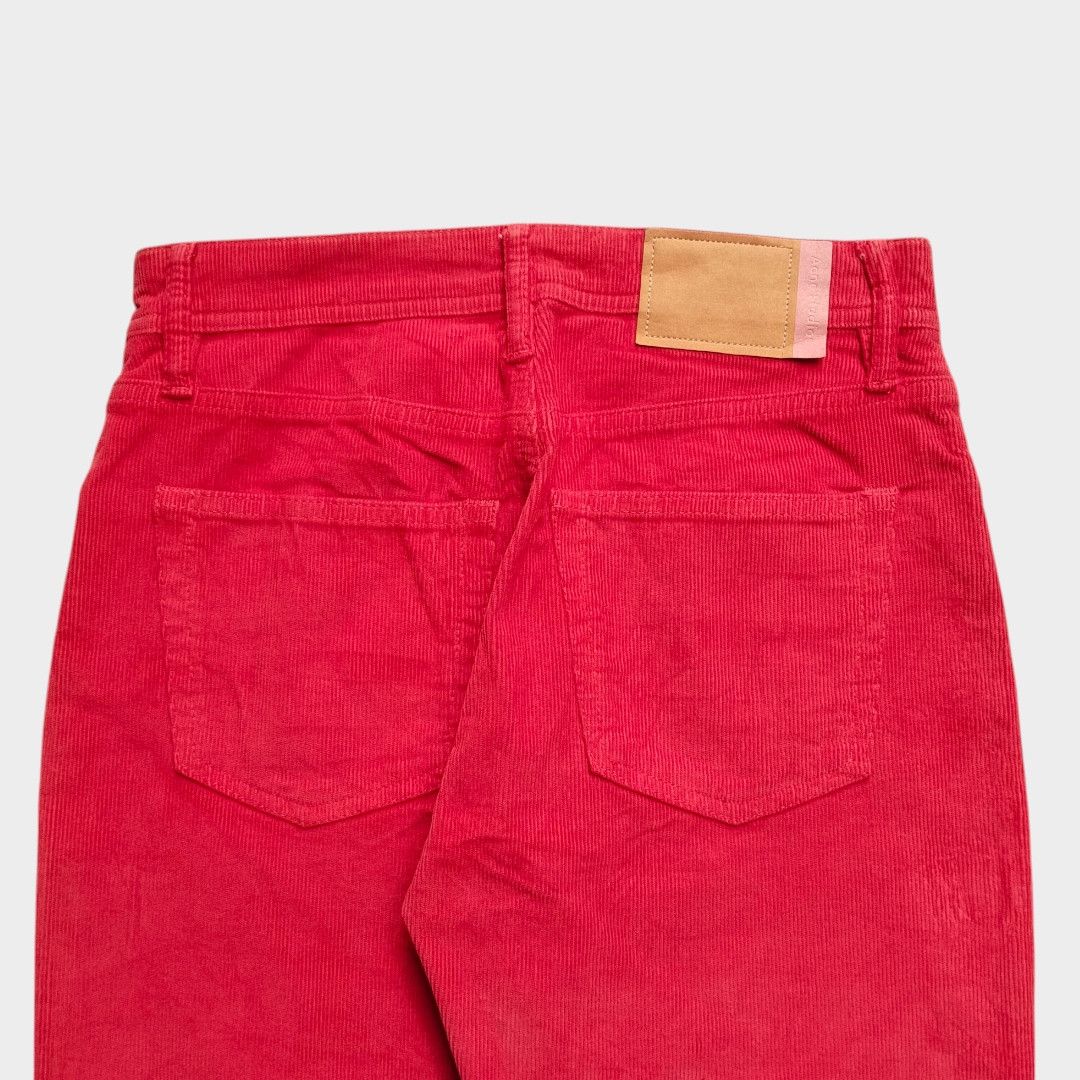 Acne Studios × Designer Acne Studios Bla konst melk conduroy red pant Size 27" / US 4 / IT 40 - 4 Thumbnail