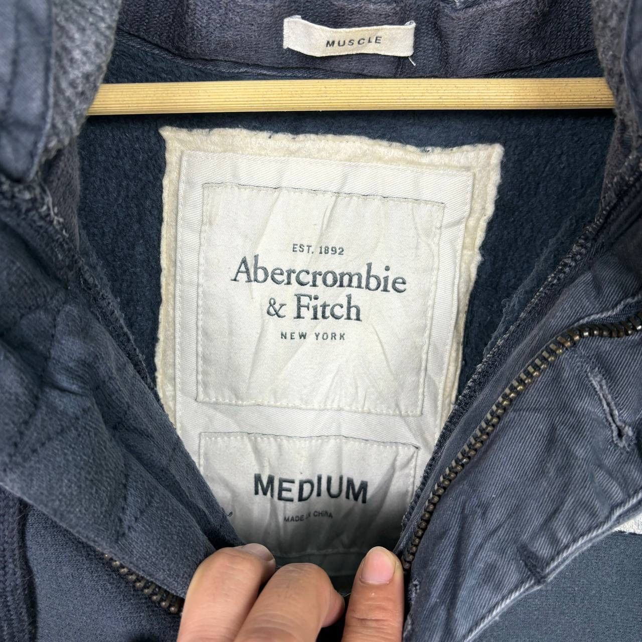 Abercrombie & Fitch Abercrombie & Fitch 92 Distressed Hoodie Sun Faded Style Size US M / EU 48-50 / 2 - 10 Thumbnail