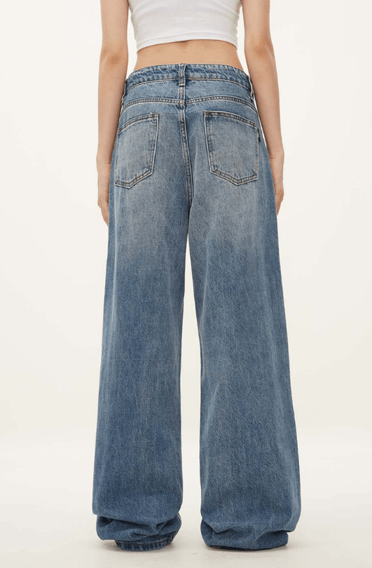 Japanese Brand American retro high waist drawstring straight jeans Size US 32 / EU 48 - 5 Thumbnail
