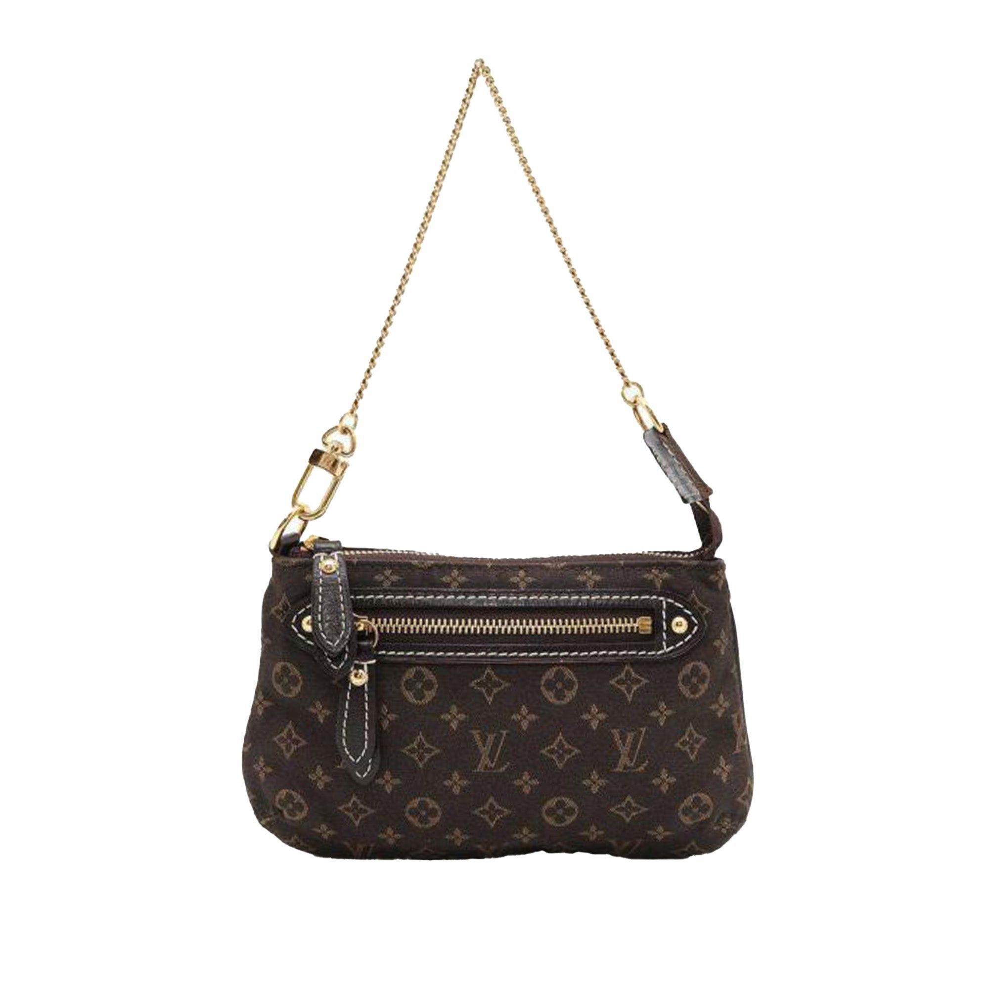Louis Vuitton Louis Vuitton Monogram Mini Lin Mini Pochette Accessories Brown Size ONE SIZE - 1 Thumbnail