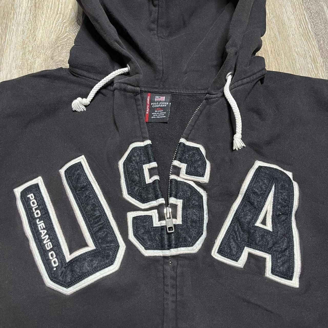 Polo Ralph Lauren 00s USA polo hoodie Size US L / EU 52-54 / 3 - 3 Thumbnail