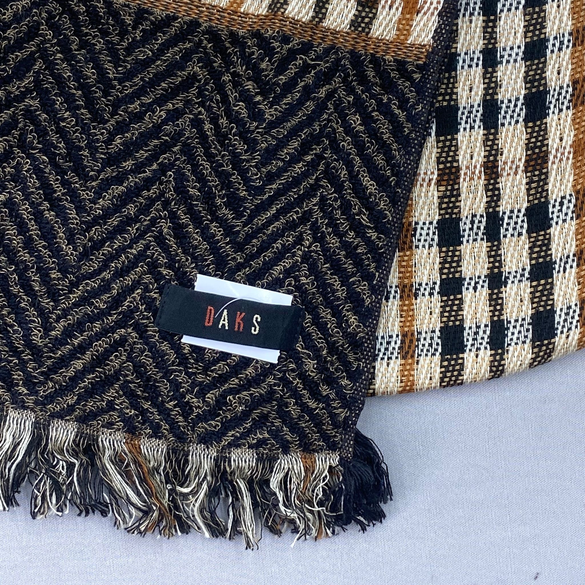 DAKS Vintage DAKS Scarf Muffler Wool Winter Check Plaid Scarves Size ONE SIZE - 5 Thumbnail