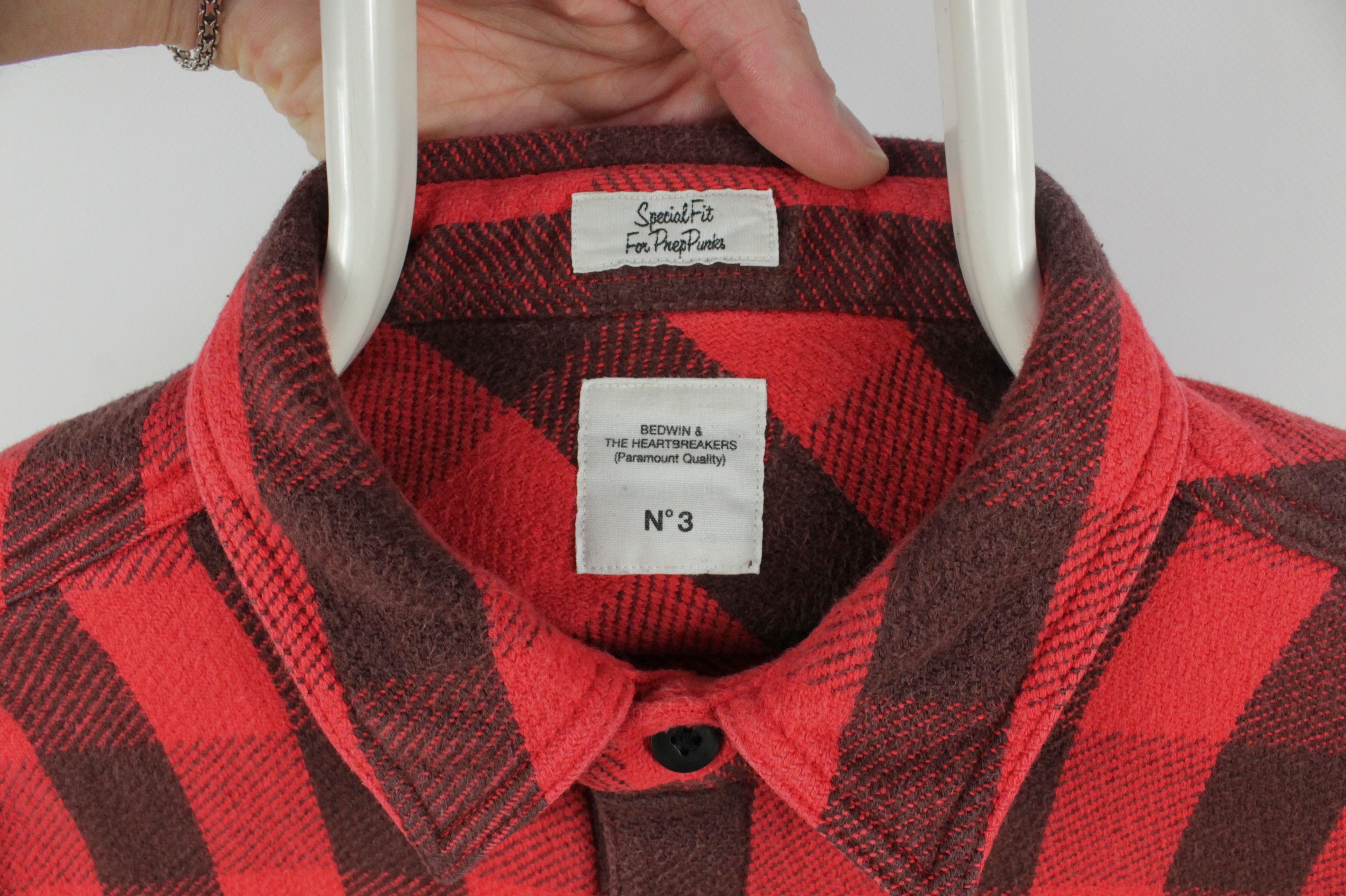 Bedwin & The Heartbreakers Bedwin & The Heartbreakers Red Flannel Shirt Size US S / EU 44-46 / 1 - 3 Thumbnail