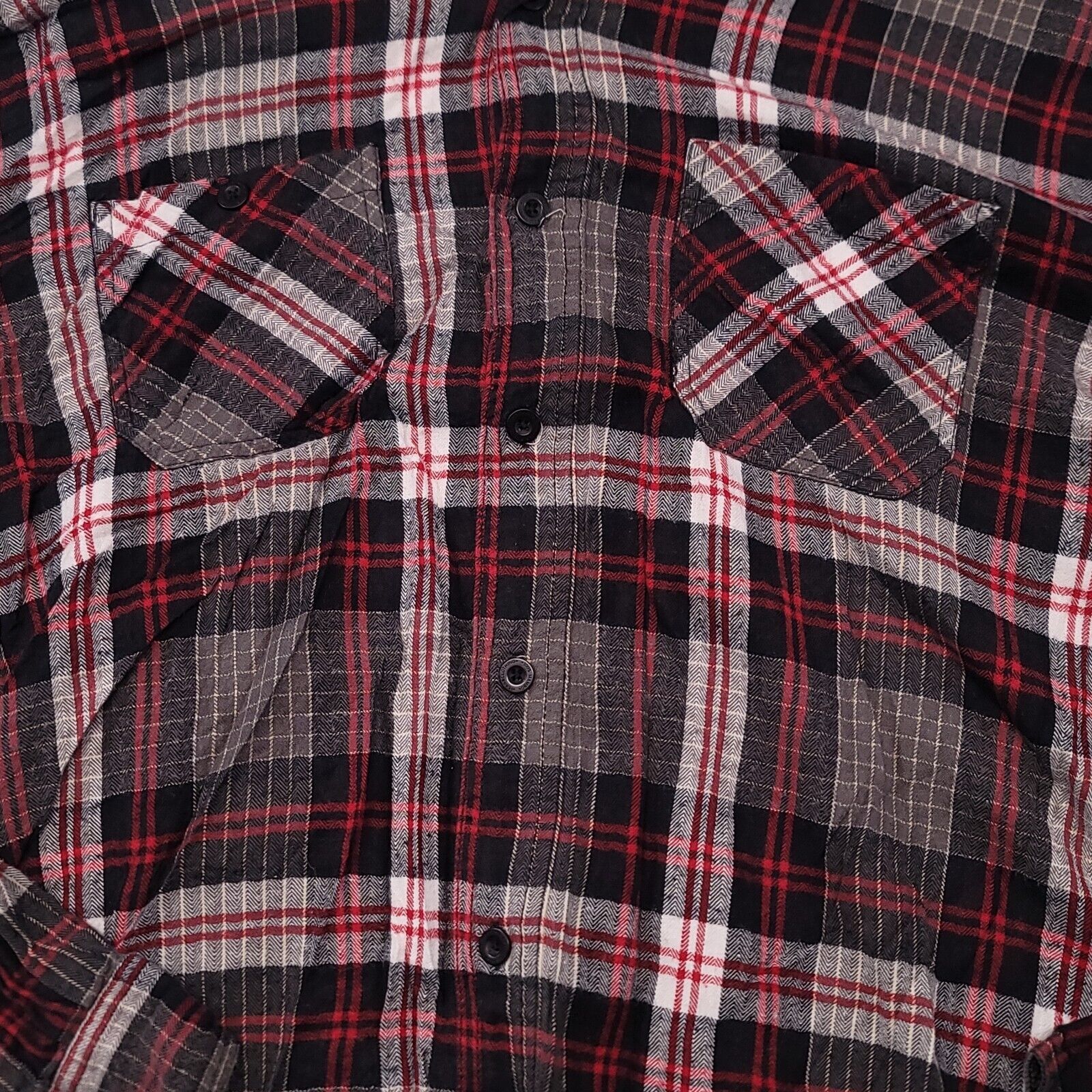 Mambo Mambo Tartan Flannel Shirt Men Size Extra Large XL Red Black Size US XL / EU 56 / 4 - 4 Thumbnail