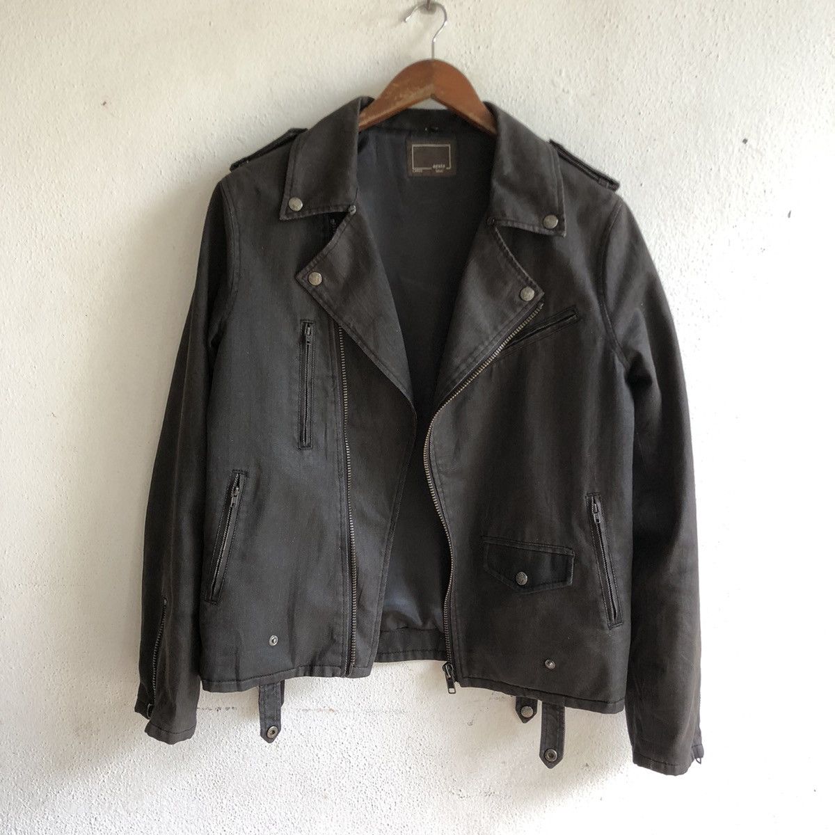 Japanese Brand AGATE denim biker jacket Size US L / EU 52-54 / 3 - 1 Thumbnail
