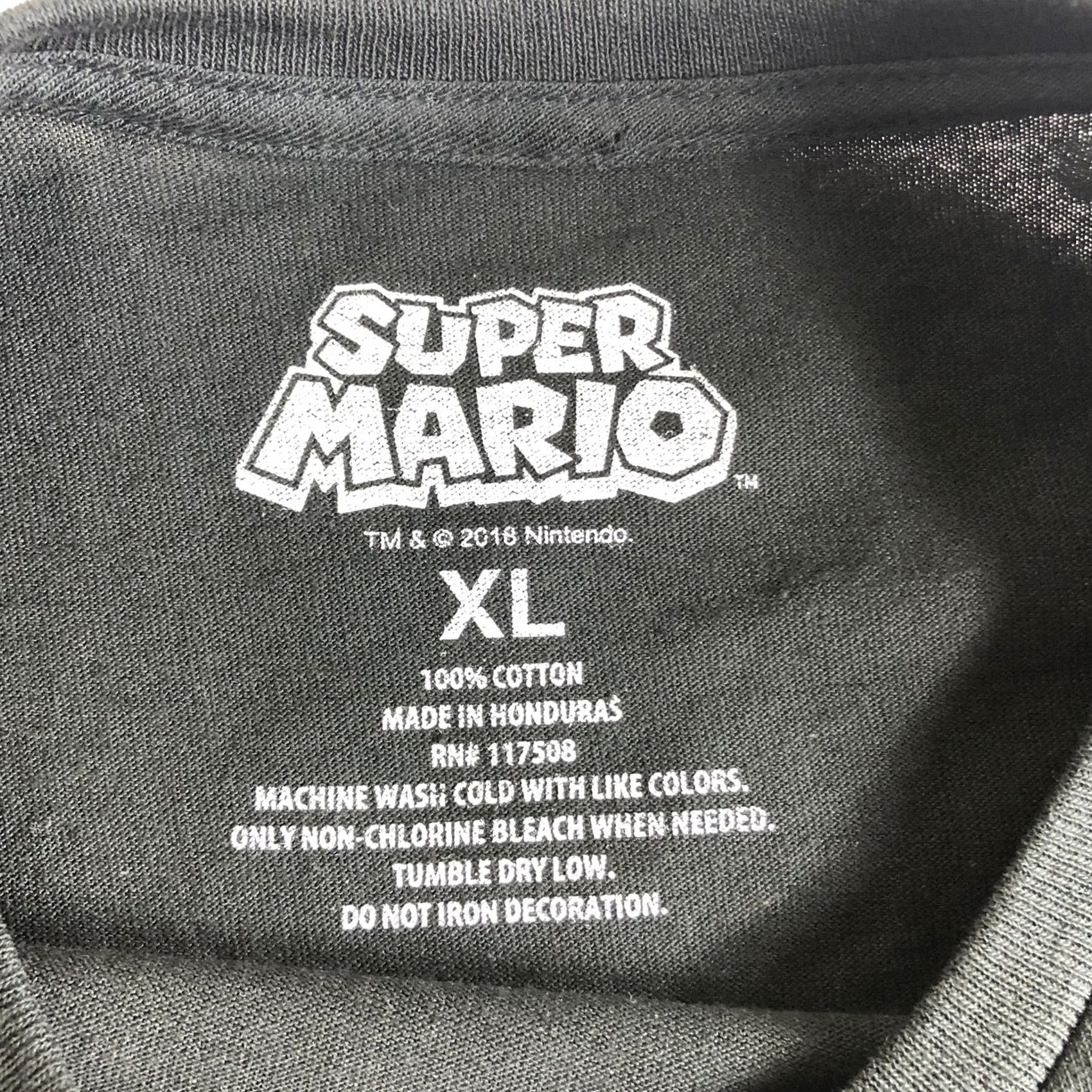 Nintendo Nintendo Super Mario T-Shirt Graphic Tee Mario & Luigi Black Mens XL Size US XL / EU 56 / 4 - 4 Thumbnail
