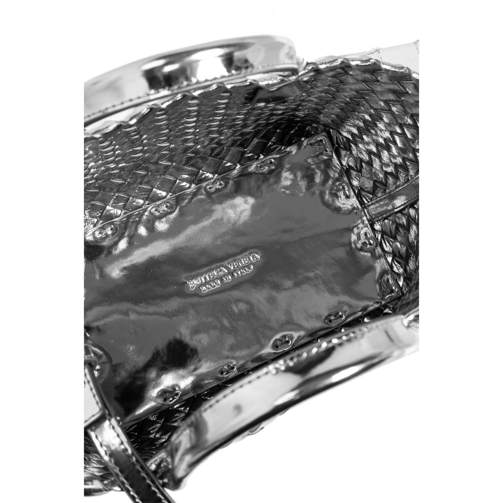 Bottega Veneta BOTTEGA VENETA Mini Cabat Silver Top Handle Bag New Size ONE SIZE - 4 Thumbnail