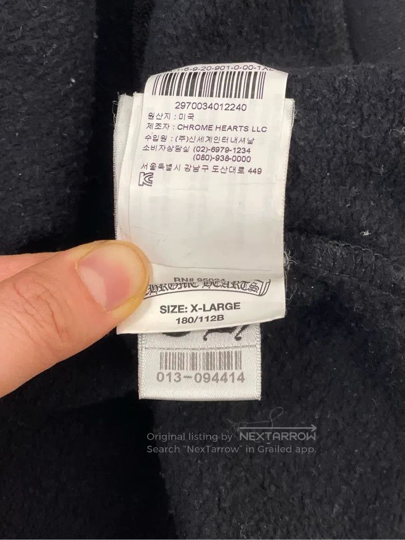 Chrome Hearts CHROME HEARTS Size XL Black scroll phantom cross silver but Size US XL / EU 56 / 4 - 7 Thumbnail