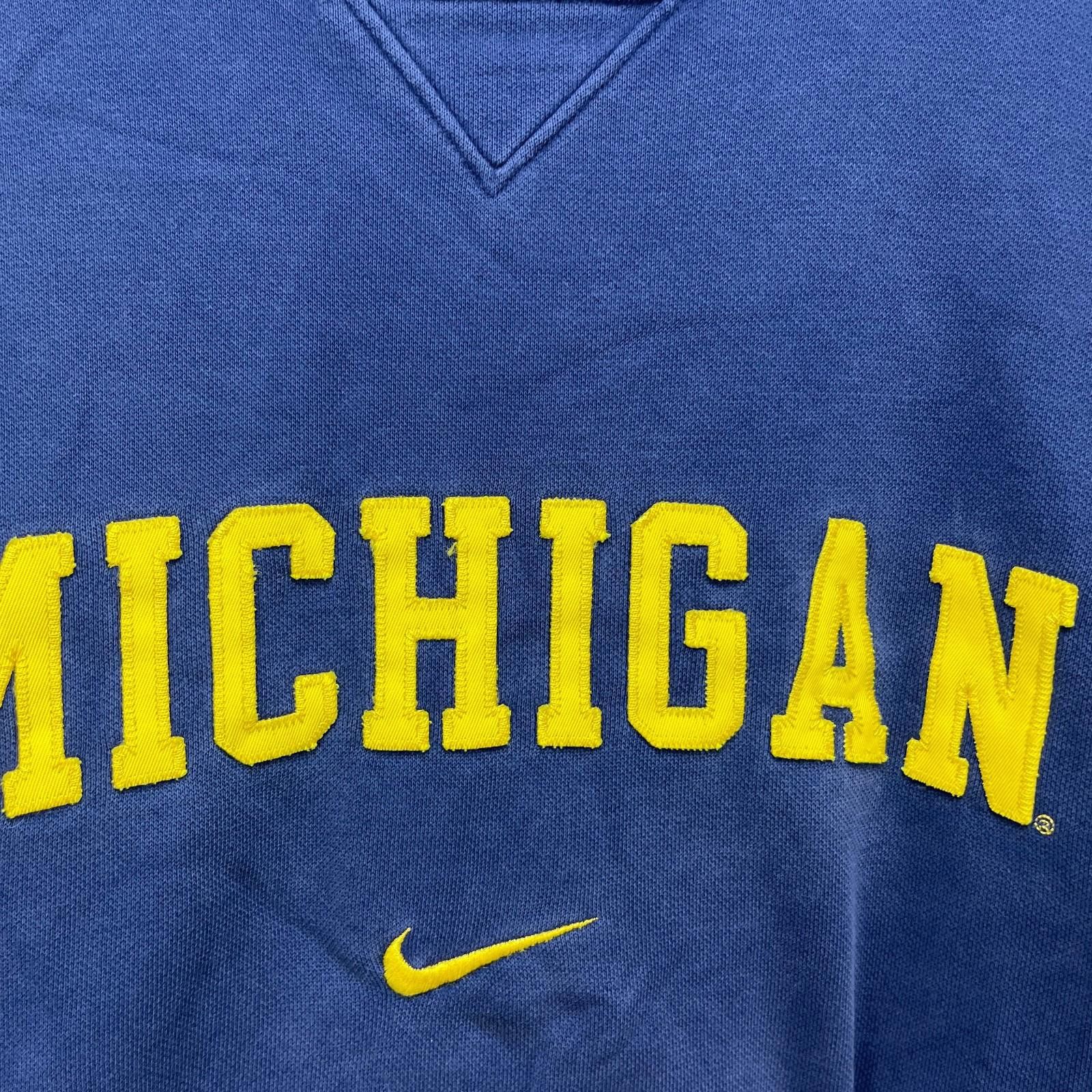 Nike Vintage 90s Nike Michigan Wolverines Sweatshirt 2XL Size ONE SIZE - 3 Thumbnail
