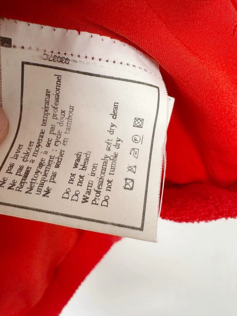 Chanel Chanel Red Short Sleeve Wool Top -2505 Size L / US 10 / IT 46 - 4 Thumbnail