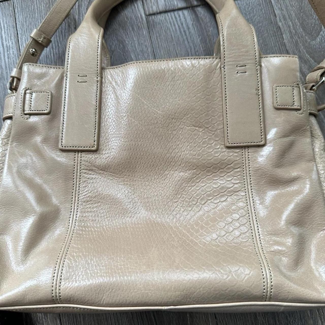 Cole Haan Cole Haan Bonheur Medium Satchel Tan Leather Shoulder Bag Size ONE SIZE - 7 Thumbnail