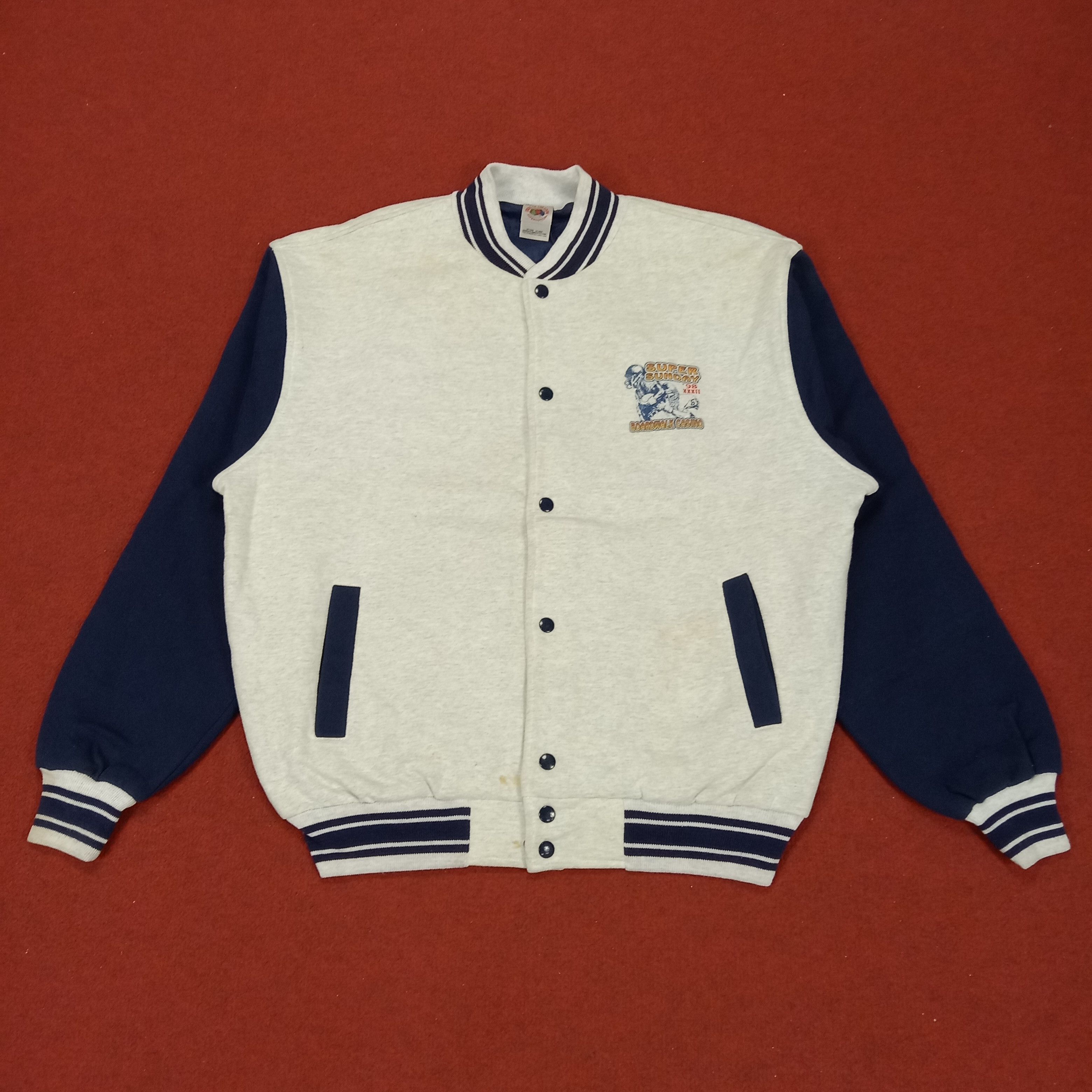NFL × Vintage Varsity Jacket American Football Style Super Sunday 98' Size US XXL / EU 58 / 5 - 4 Thumbnail