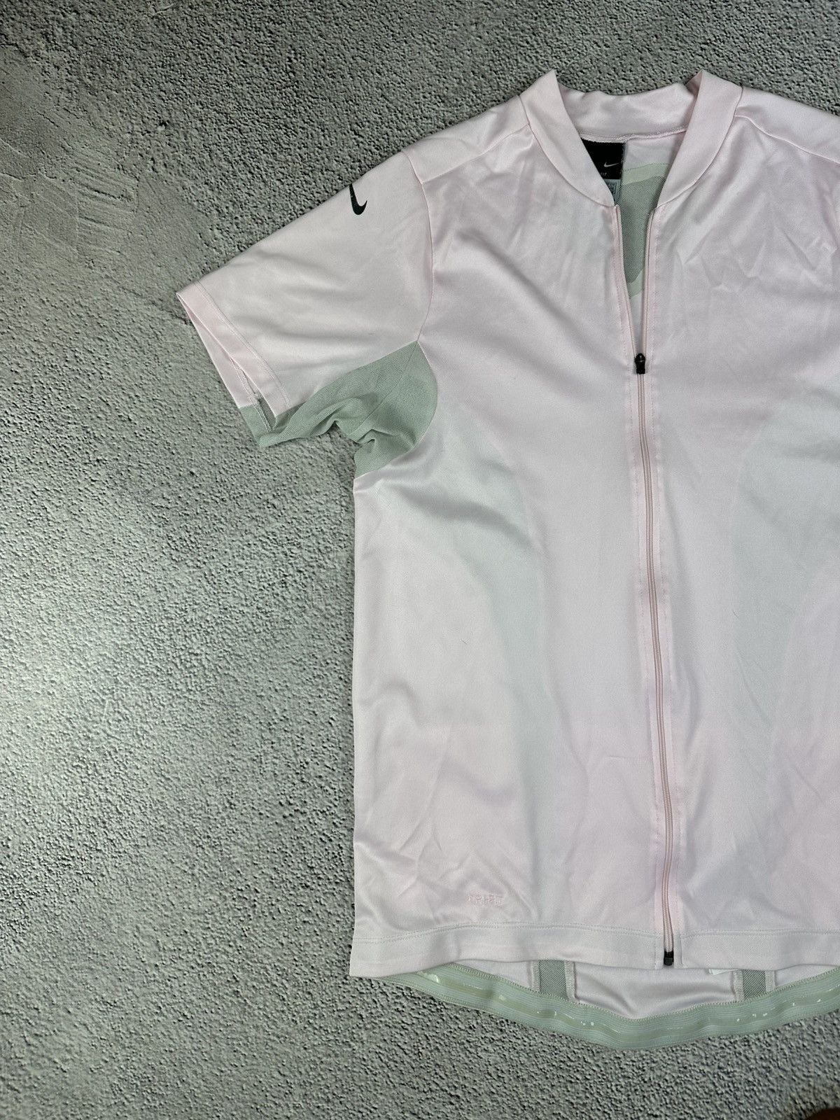Nike × Vintage Nike Dri-FIT Cycling Jersey Pink Full Zip XL Portugal Size US XL / EU 56 / 4 - 4 Thumbnail