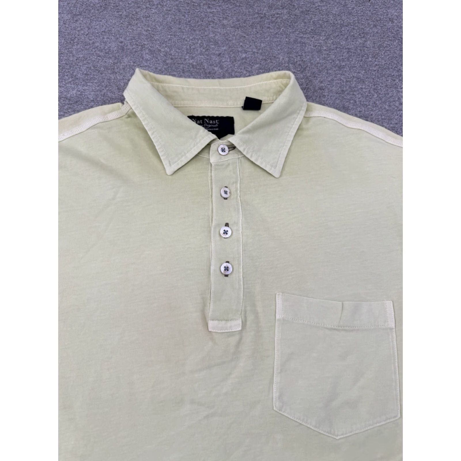 Nat Nast VINTAGE Nat Nast Poll Shirt Mens Medium American Fit Short Sleeve Bowling Yellow Size US M / EU 48-50 / 2 - 3 Thumbnail