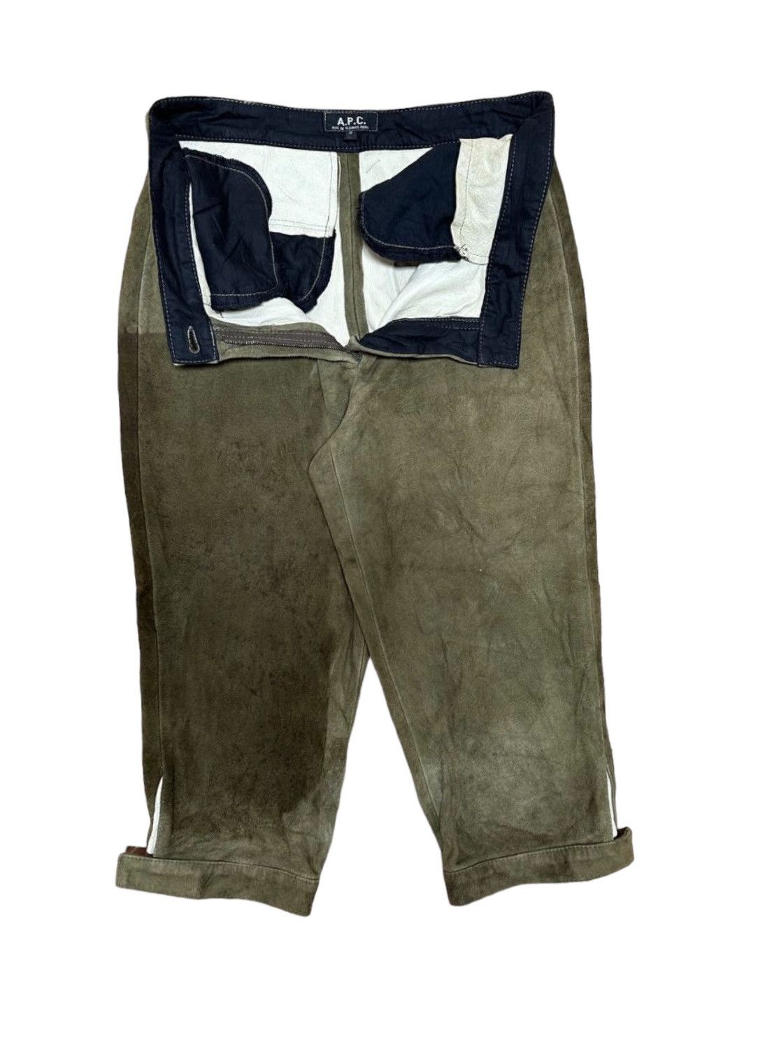 A.P.C. × Leather × Vintage Vtg Apc Suede Short Pants Size US 28 / EU 44 - 1 Thumbnail