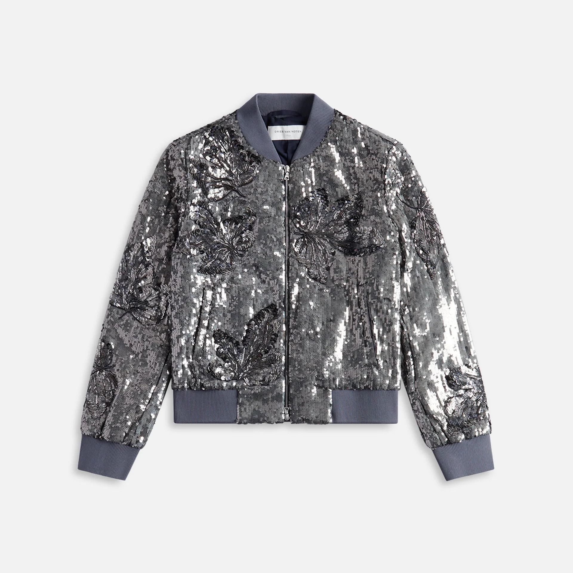 $3137 2025 Dries Van Noten Embellished Bomber Jacket
