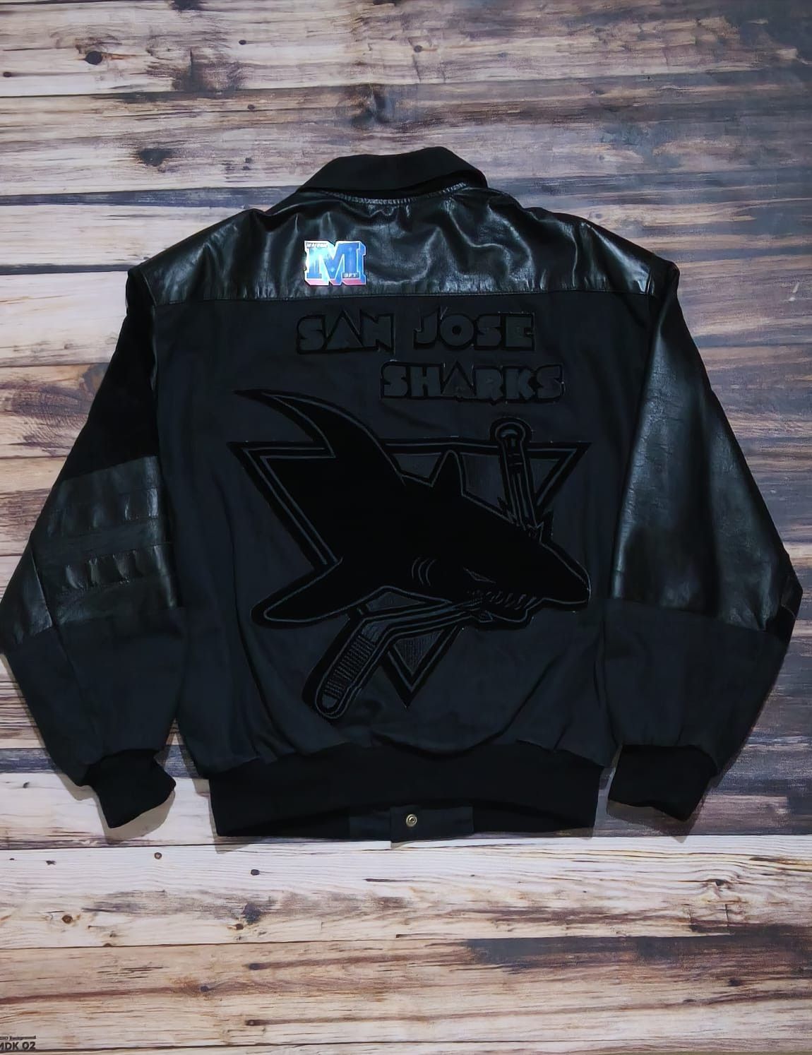 Jeff Hamilton Rare! Vintage Jeff Hamilton Black On Black San Jose Sharks Size US L / EU 52-54 / 3 - 1 Thumbnail