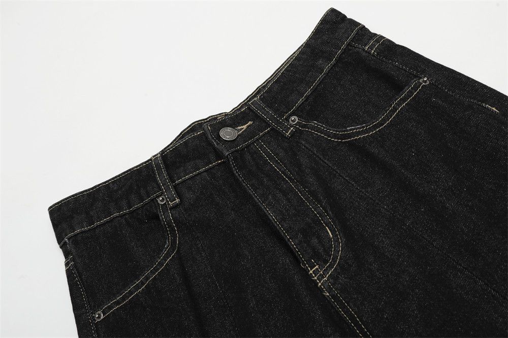 Vintage Men's street retro loose casual wide-leg scimitar jeans Size US 32 / EU 48 - 3 Thumbnail