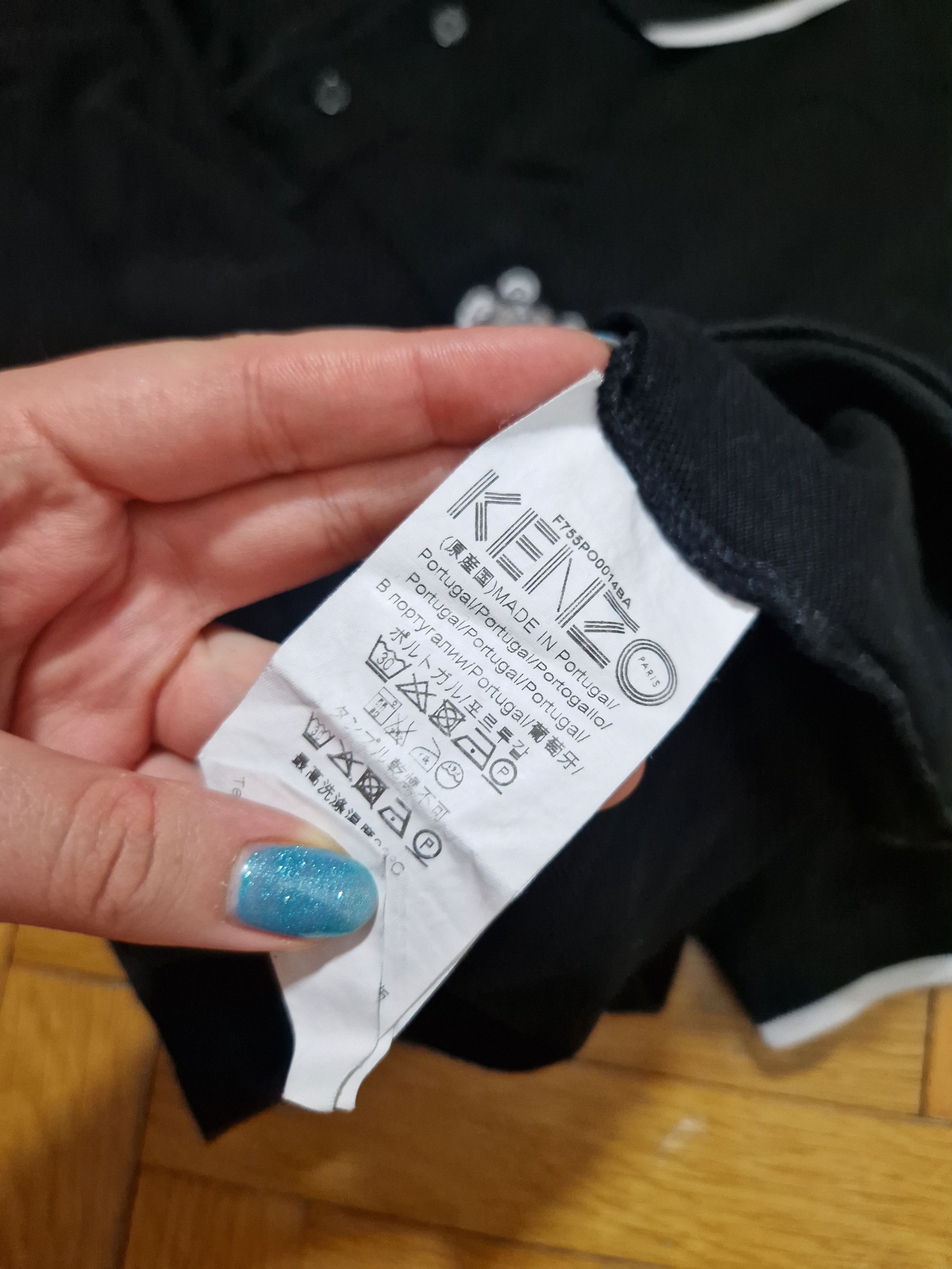 Kenzo Kenzo tiger logo black polo shirt Size US M / EU 48-50 / 2 - 4 Thumbnail