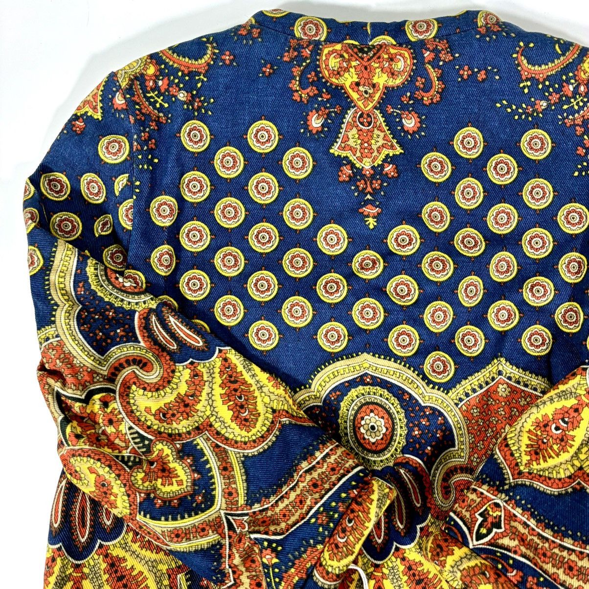 Valentino Valentino Garavani Paisley Crop Denim Jacket 38 IT 2 US NWT Size XS / US 0-2 / IT 36-38 - 14 Thumbnail