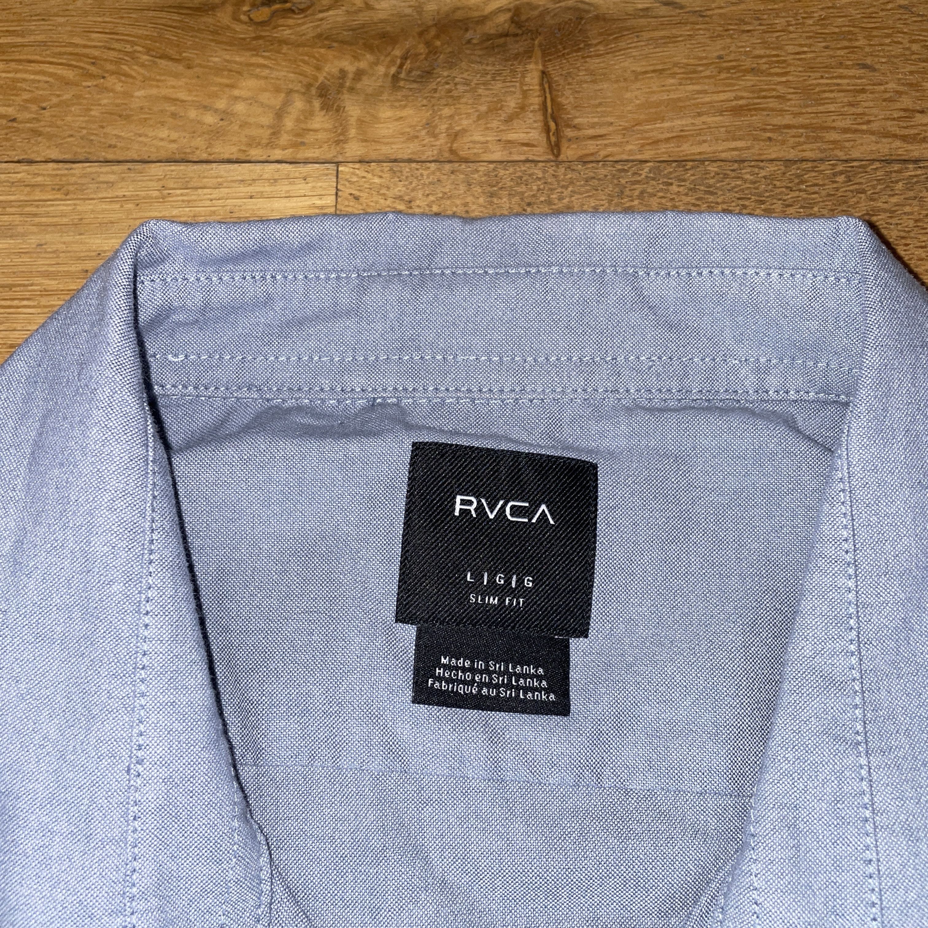 RVCA Rvca Men's Fashionable Elegant Shirt Cotton Slim Fit Size L Size US L / EU 52-54 / 3 - 2 Thumbnail