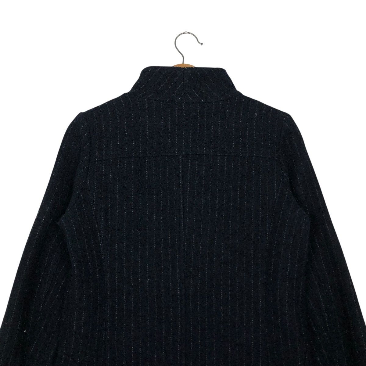Japanese Brand 🔥VINTAGE BIKER JACKET STRIPED HICKORY MATIERES ISSEY MIYAKE Size US S / EU 44-46 / 1 - 11 Thumbnail