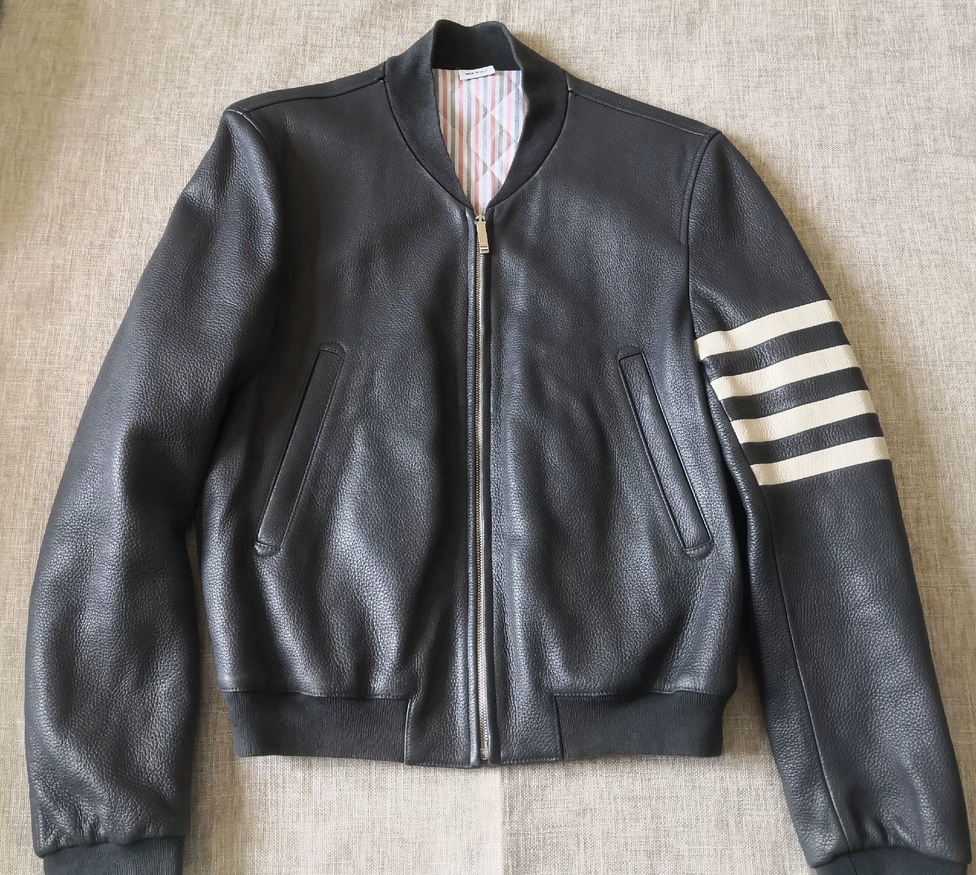 Thom Browne Thom Browne Leather Pilot Jacket Size US M / EU 48-50 / 2 - 1 Thumbnail