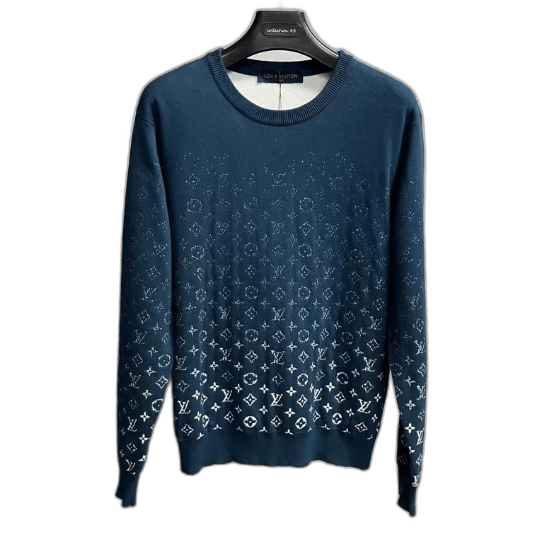 Louis Vuitton Louis Vuitton Blue Gradient Long Sleeve Sweater Size US M / EU 48-50 / 2 - 1 Thumbnail