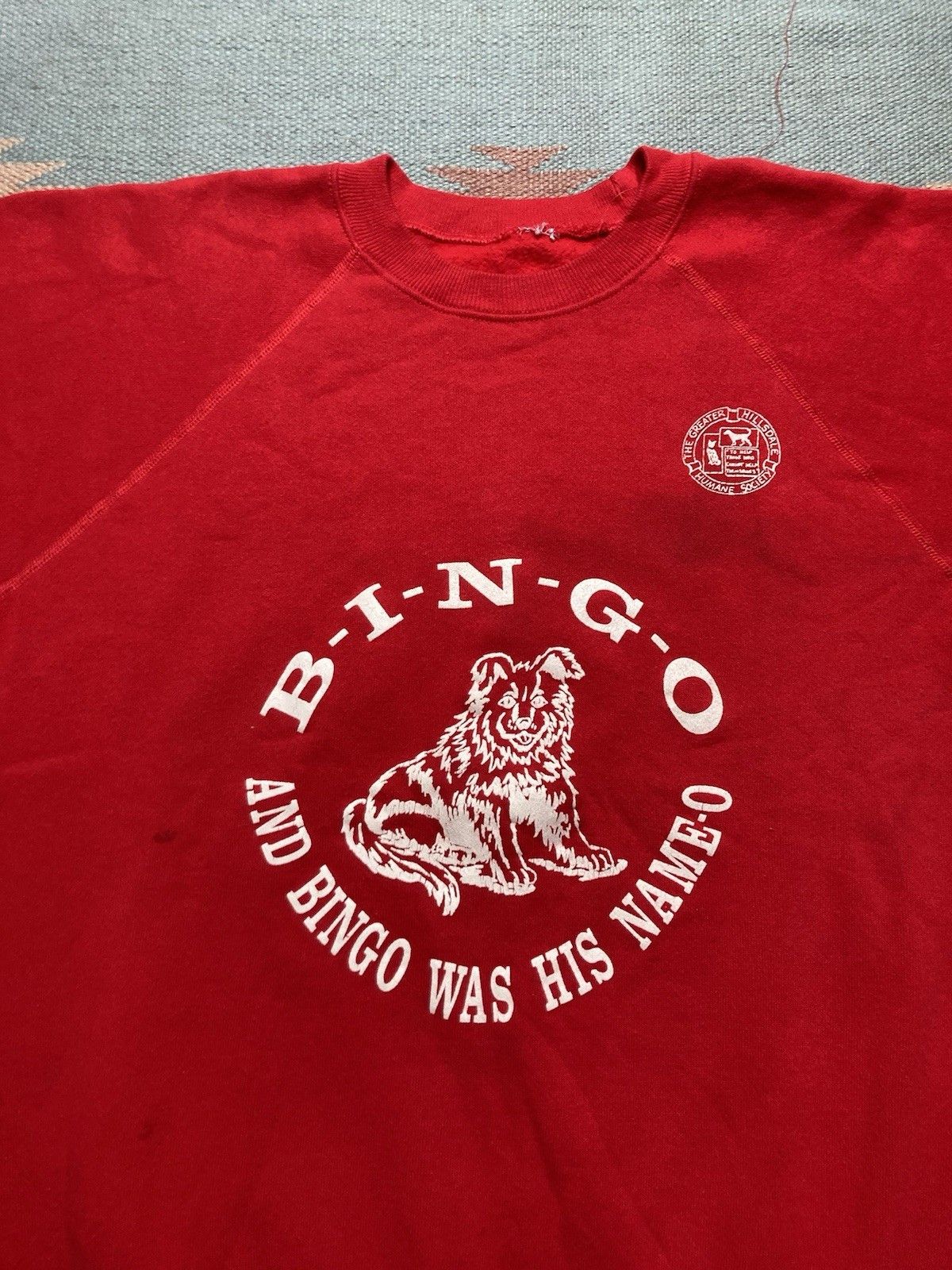 Vintage 80s sweatshirt bingo dog hillsdale Michiga humane society XL Size US XL / EU 56 / 4 - 5 Thumbnail